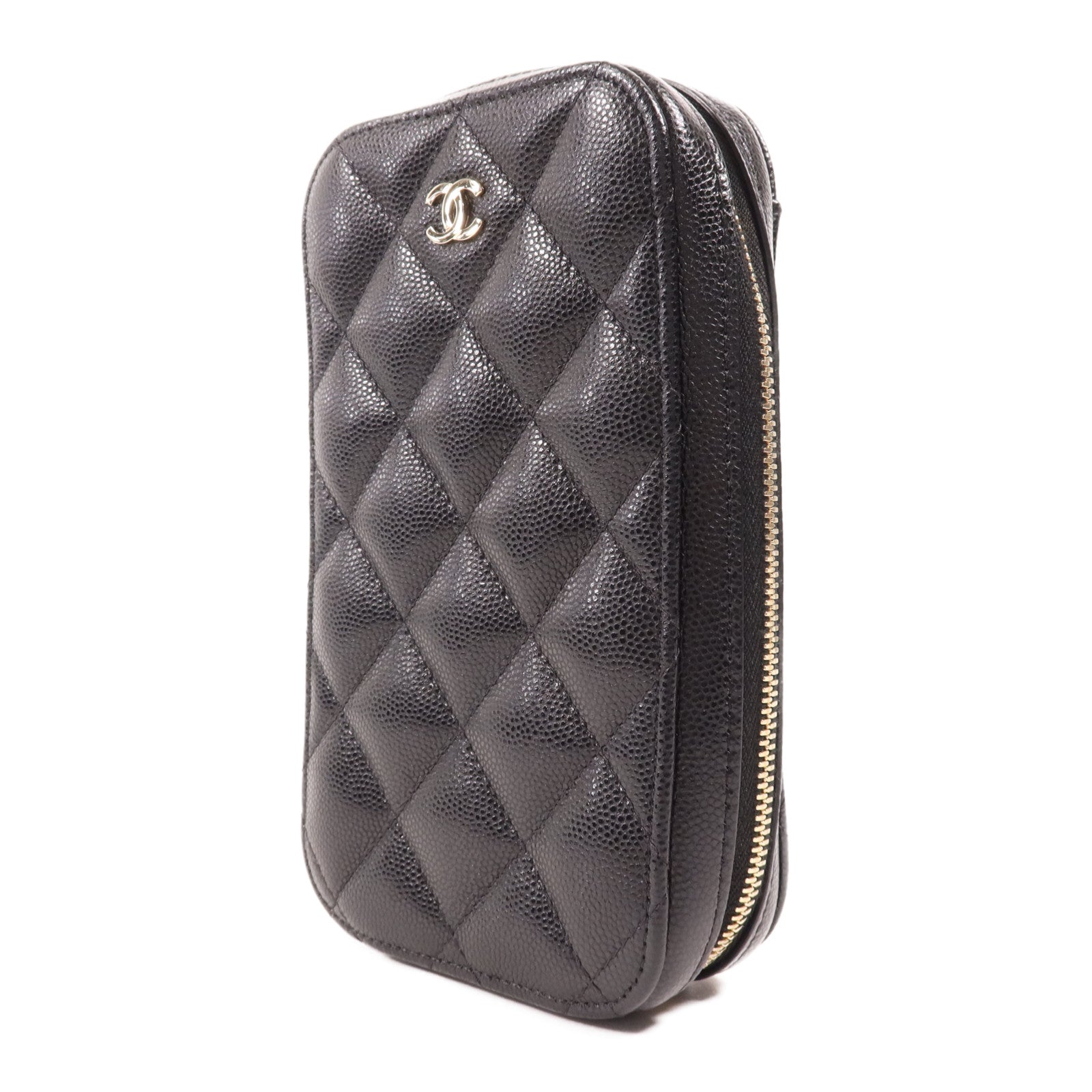 CHANEL 【激減優惠】牛皮皮革Chain Shoulder金扣鏈帶肩背袋