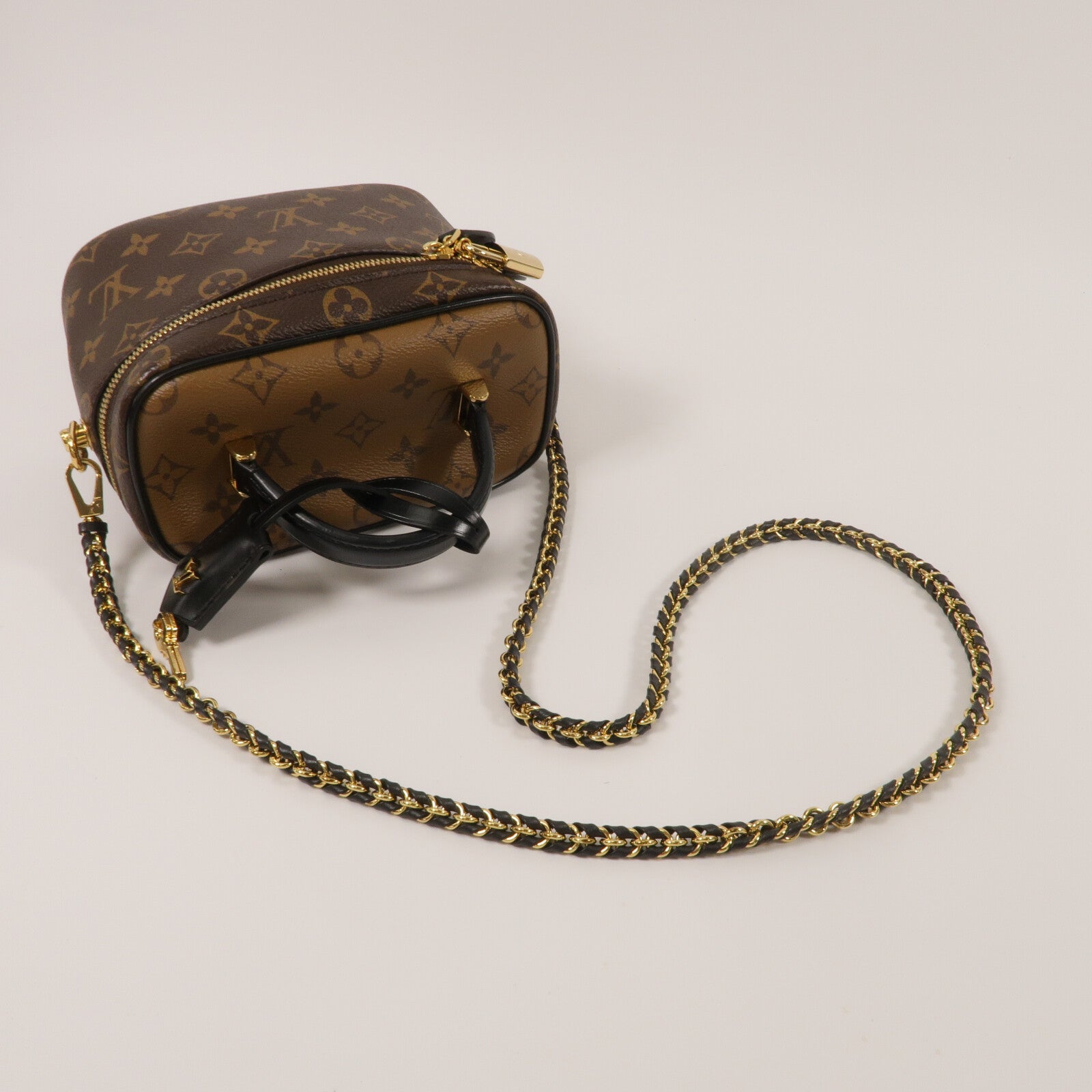 LOUIS VUITTON Monogram Reverse Vanity PM手挽肩背兩用袋