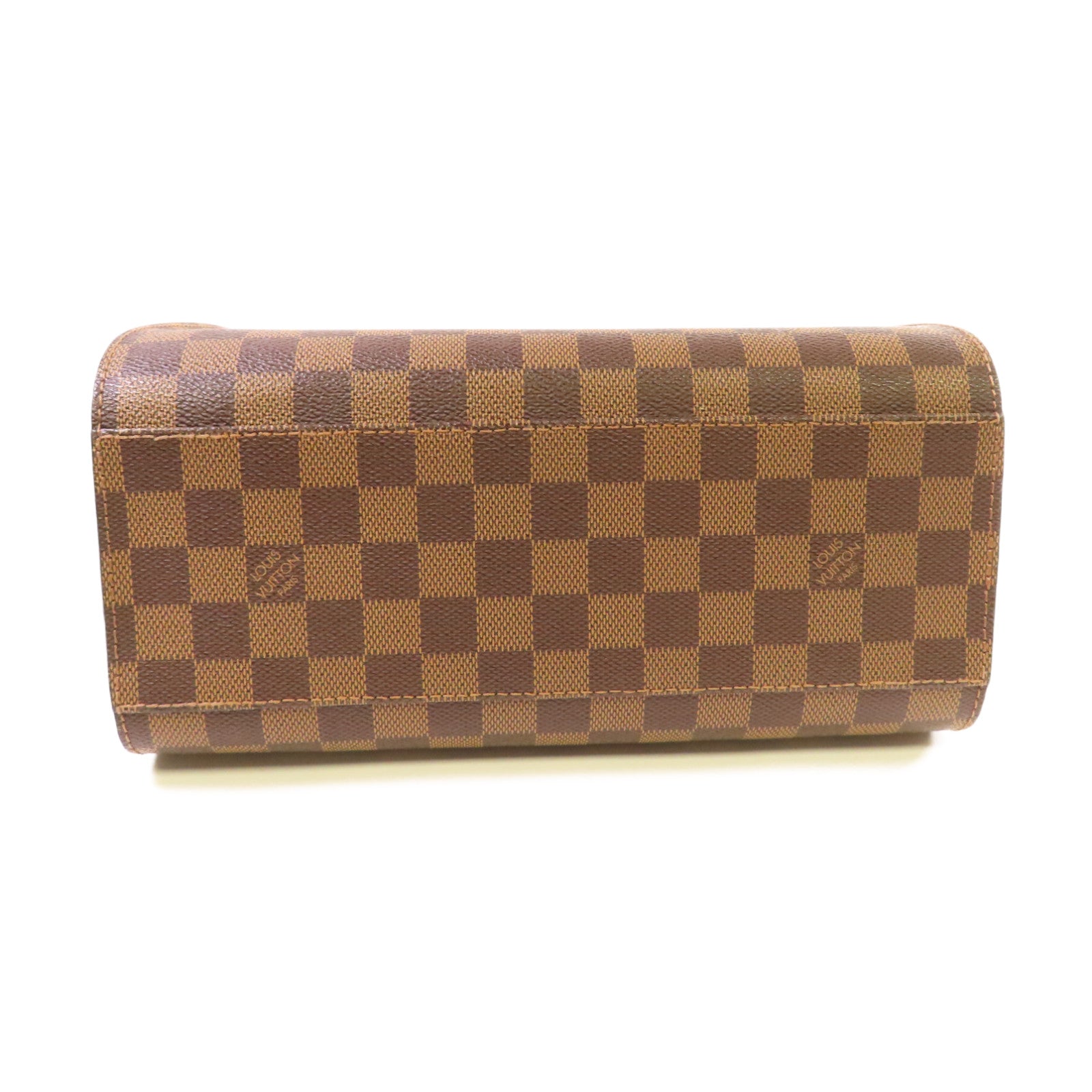 LOUIS VUITTON Damier Triana Handbag金扣手挽袋啡色
