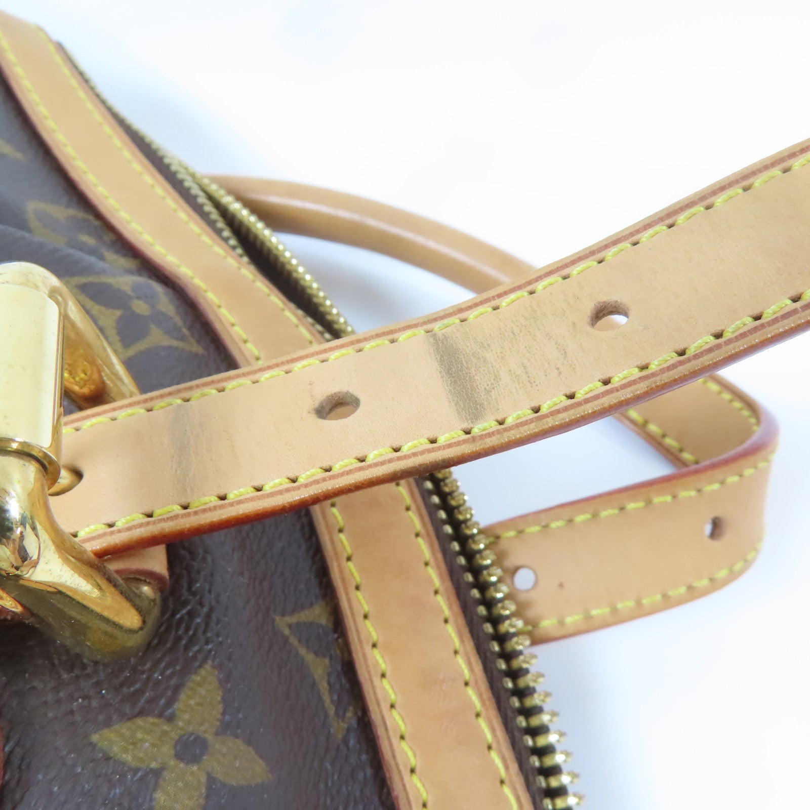 LOUIS VUITTON 【激減優惠】Monogram Tivoli GM金扣手挽袋啡色