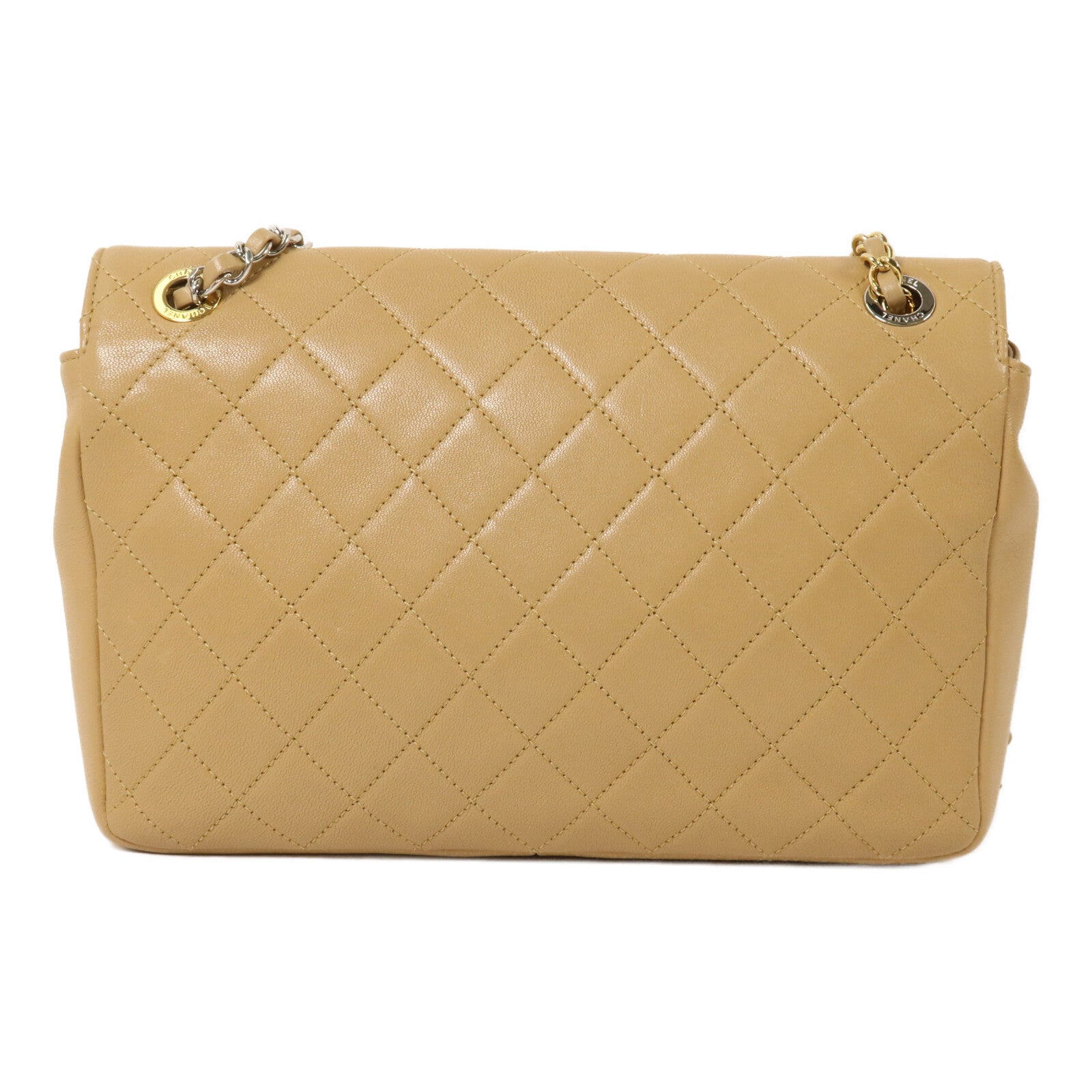 CHANEL 牛皮皮革Chain Shoulder鏈帶肩背袋