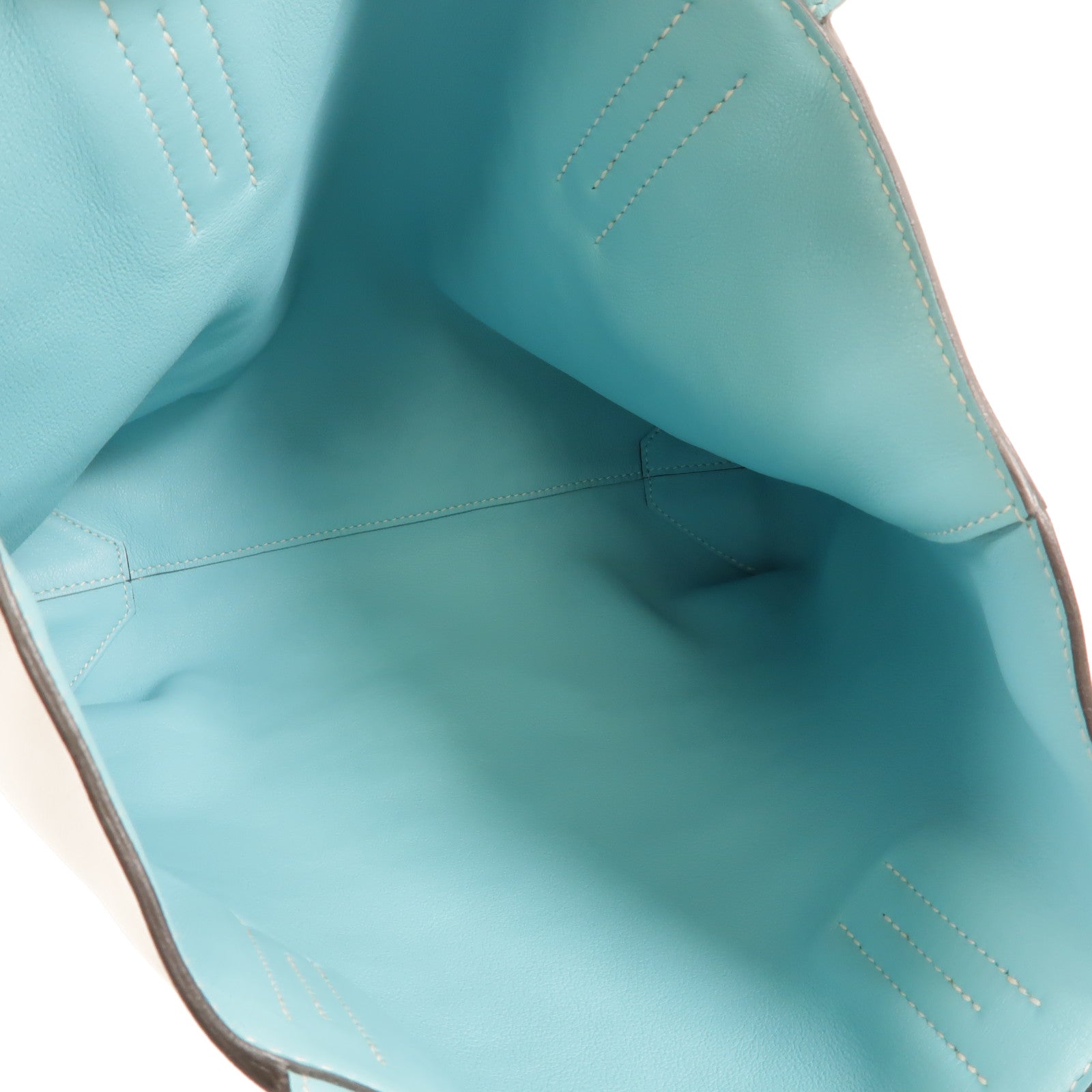 HERMES Swift皮革Double Sens 28肩背袋/手挽袋Colvert/Bleu Atoll