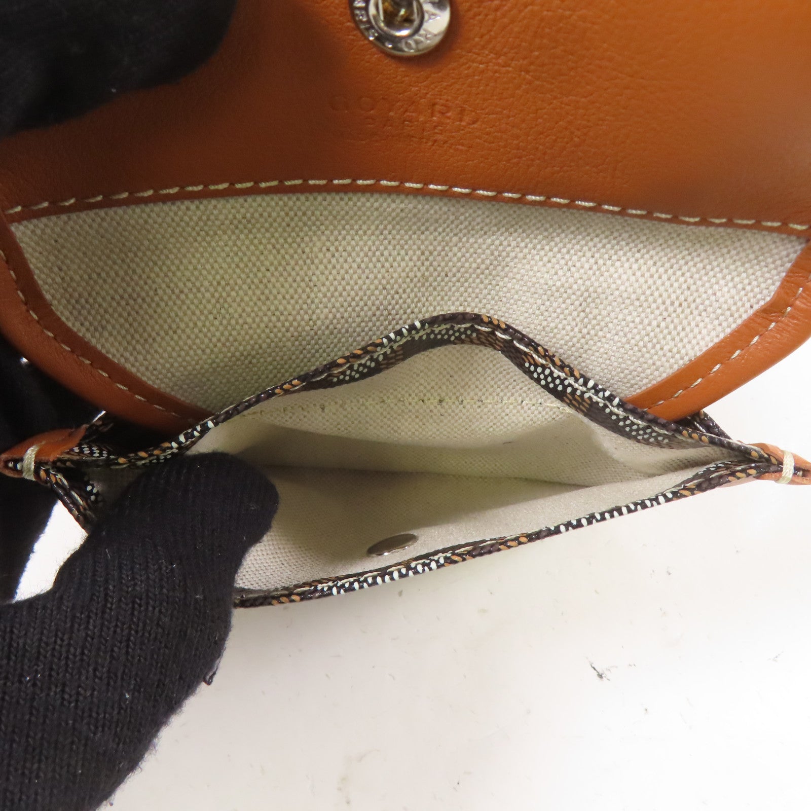 GOYARD 塗層帆布Mini Anjou Tote Bag銀扣手挽袋啡色