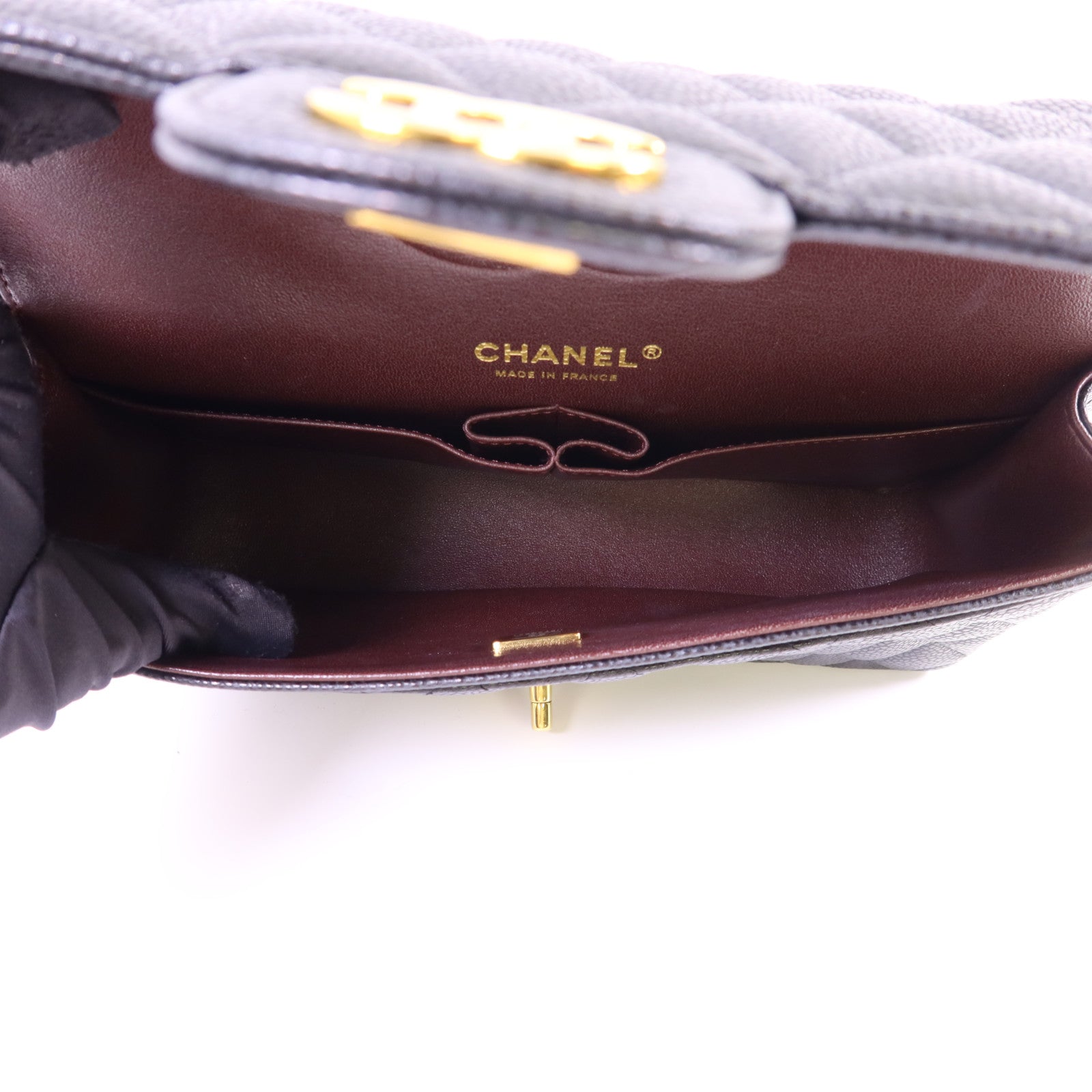 CHANEL 牛皮皮革Classic 25金扣鏈帶肩背袋