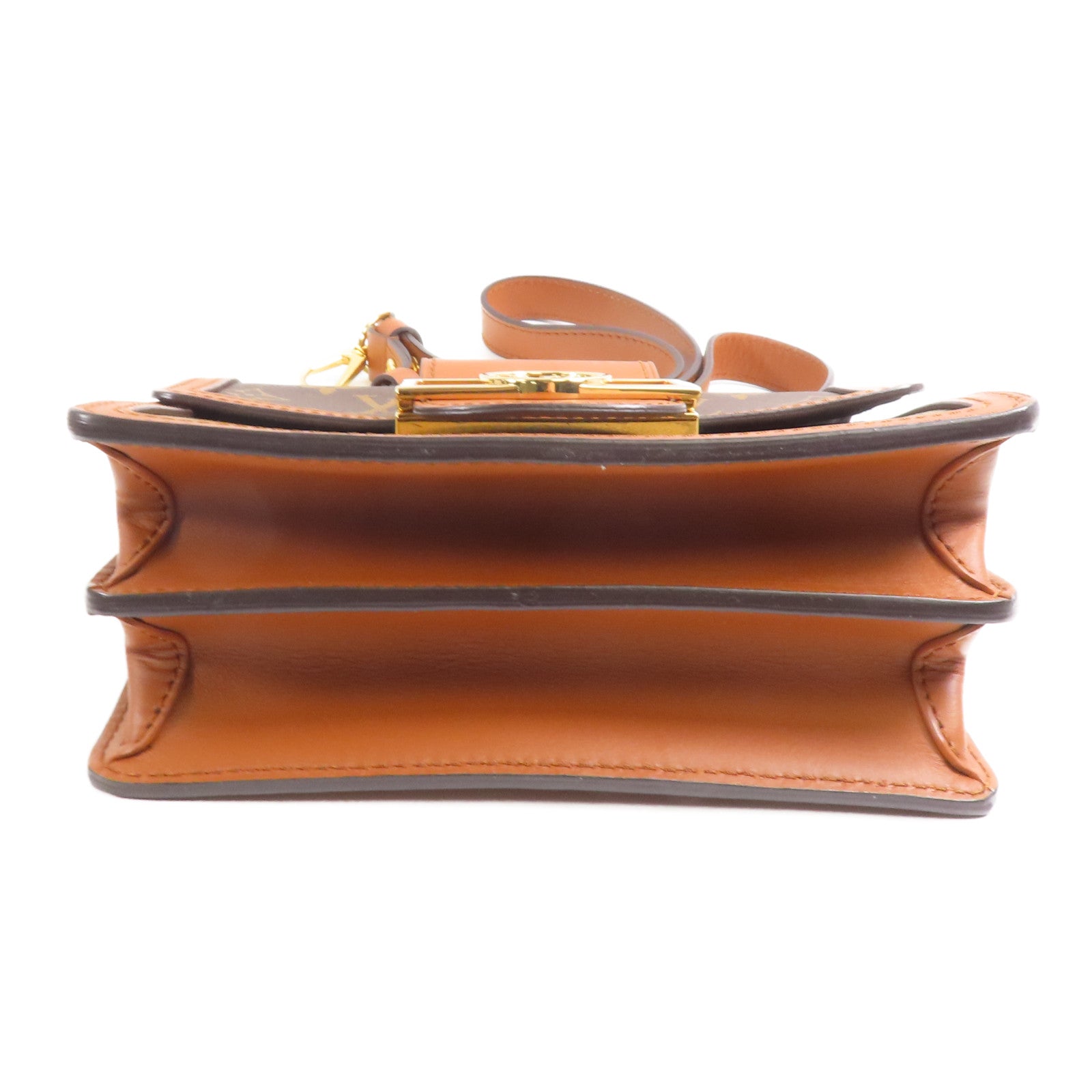 LOUIS VUITTON LV GHW Mini Dauphine Shoulder Bag M44580 Monogram Reverse Brown