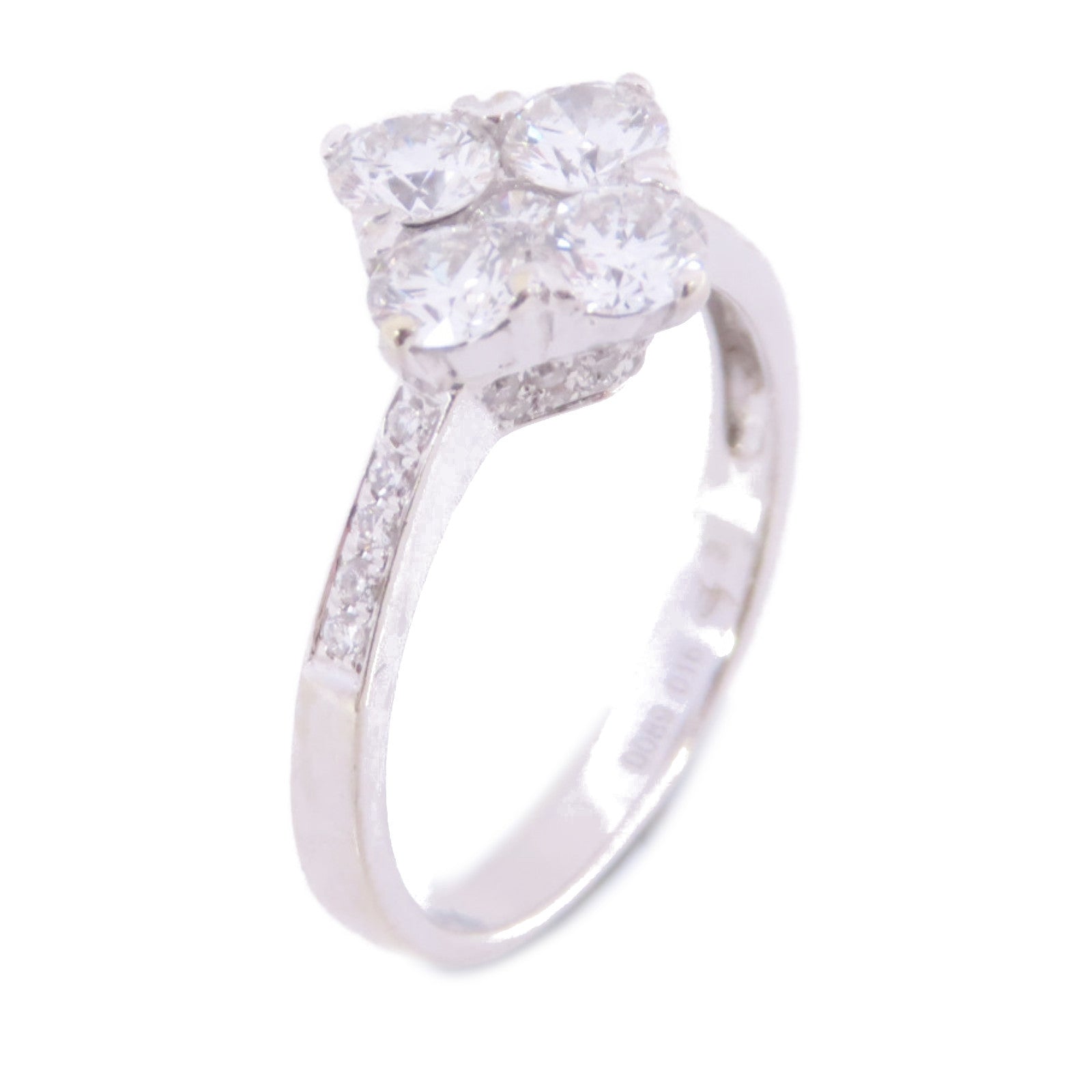 JEWELRY Diamond Ring US#5.75 18K White Gold