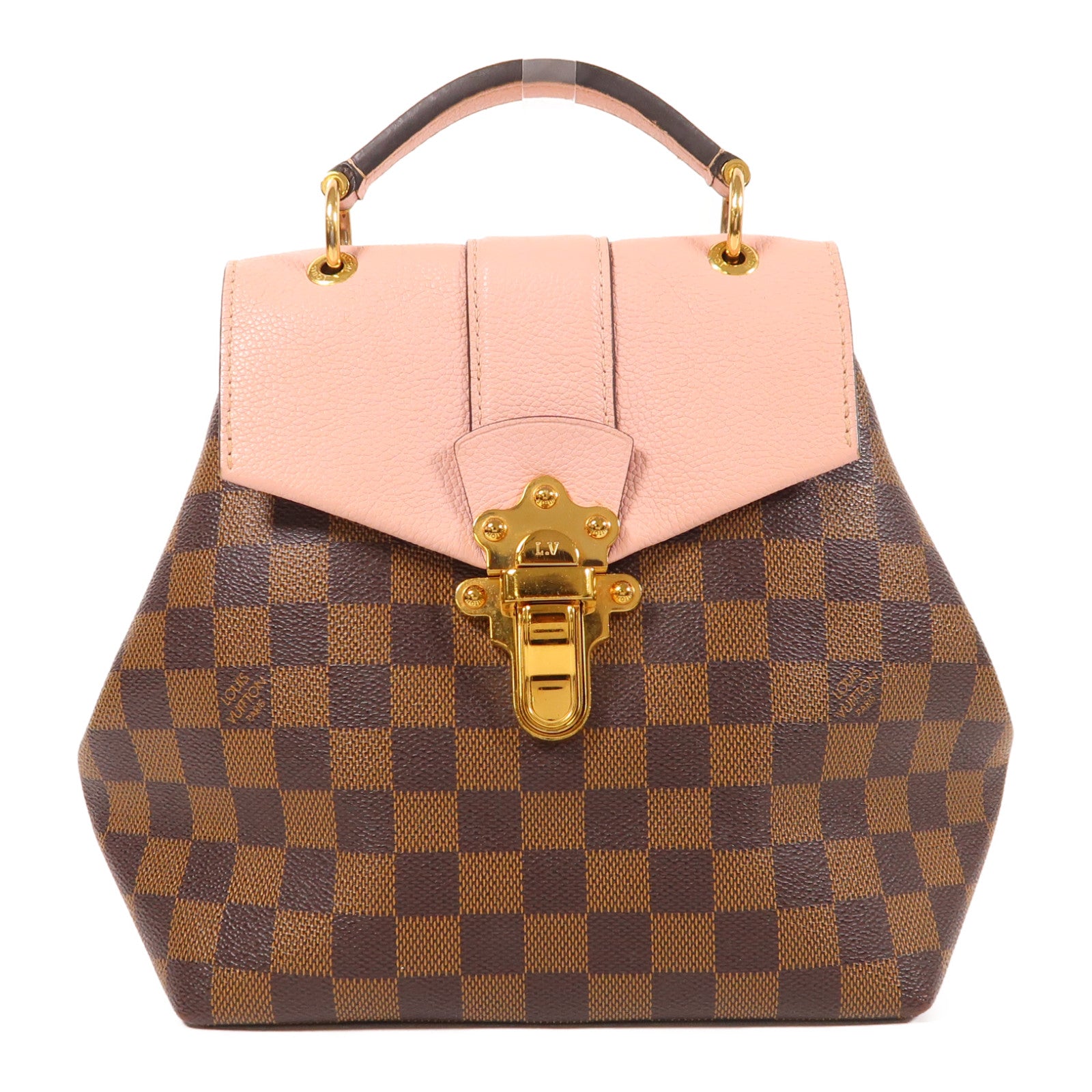 LOUIS VUITTON Damier Ebene Clapton Backpack金扣背包