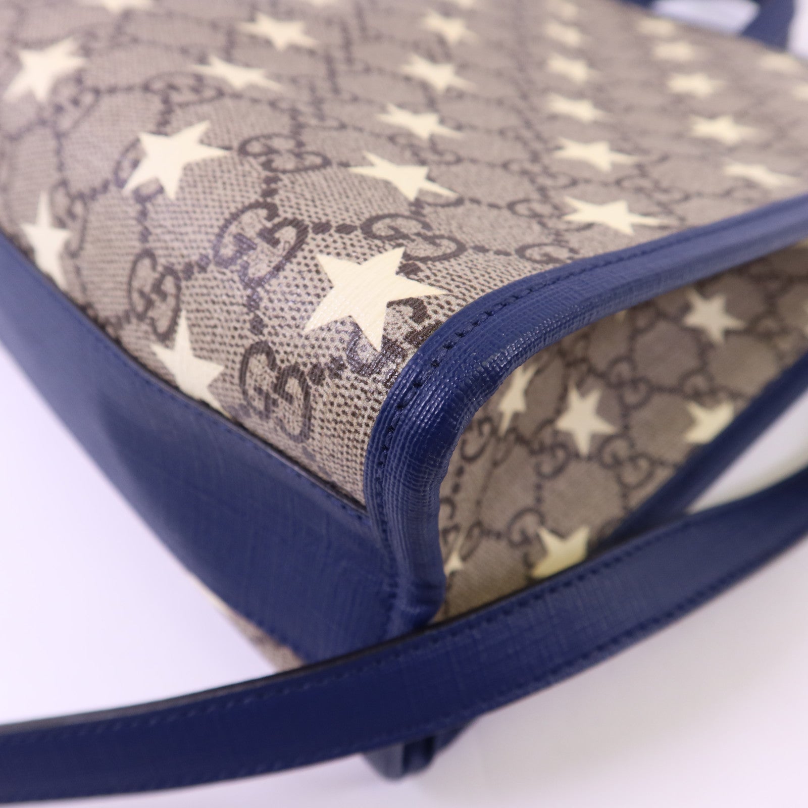 GUCCI 塗層帆布2 Way Shoulder Bag銀扣手挽肩背兩用袋