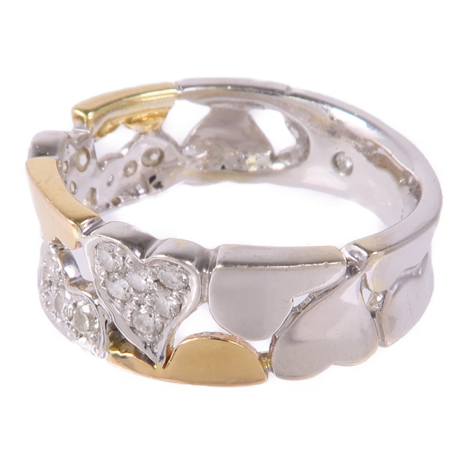 JEWELRY 18K黃金/白金Diamond Ring鑽石戒指US#6.75