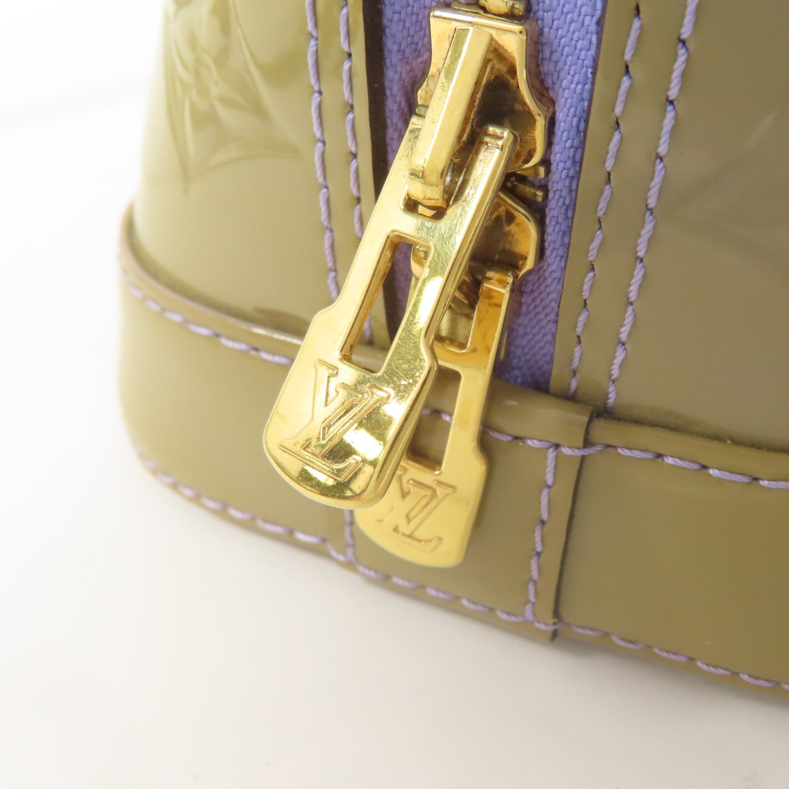 LOUIS VUITTON Vernis Alma BB金扣手挽肩背兩用袋