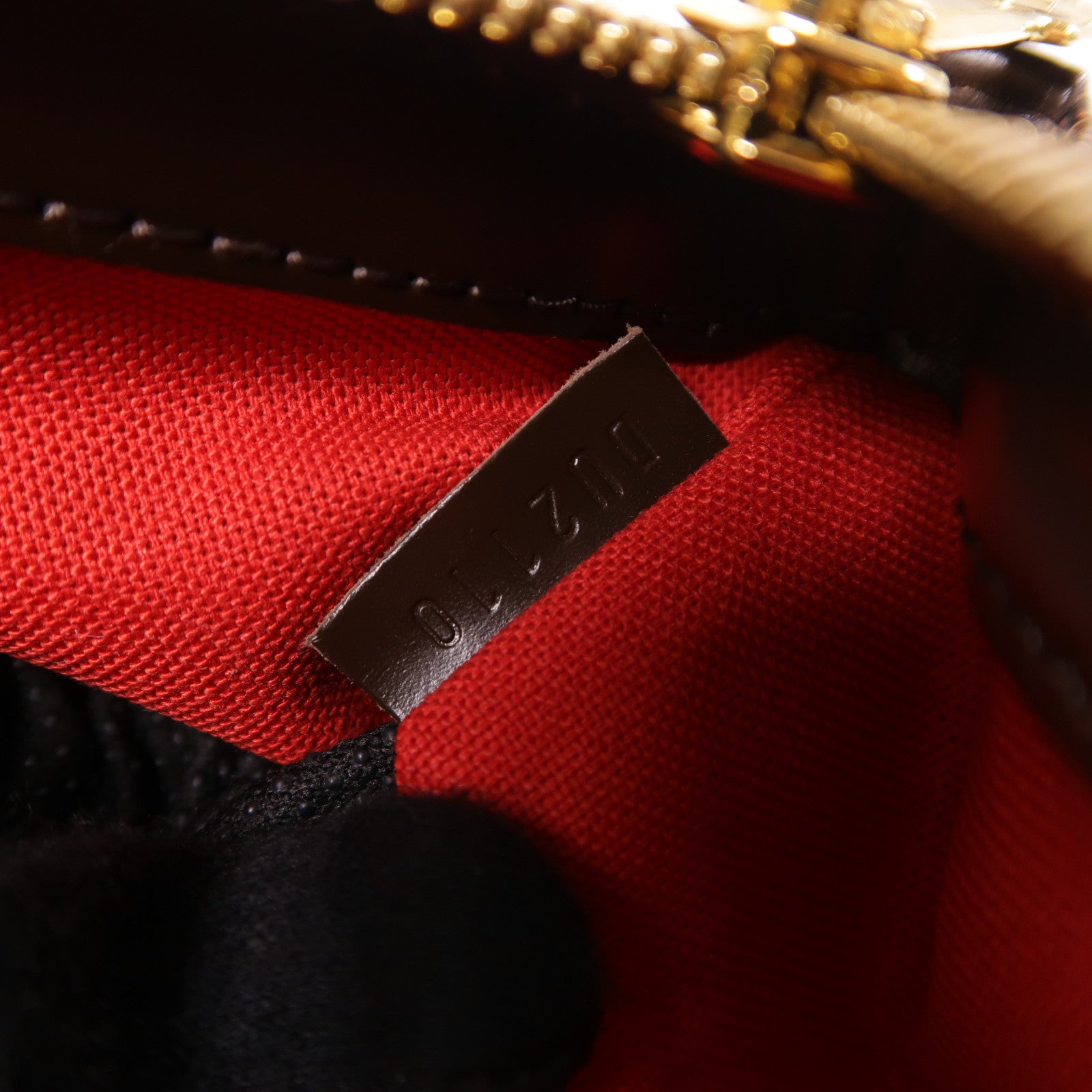 LOUIS VUITTON 【激減優惠】Damier Verona PM金扣肩背袋棕色