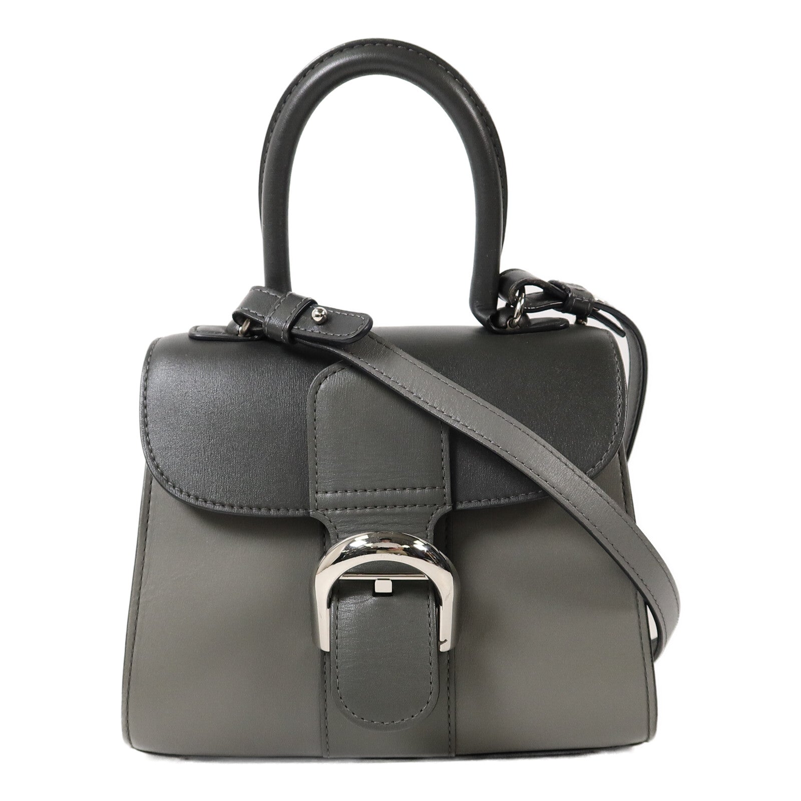 Delvaux 牛皮皮革Brilliant Mini手挽肩背兩用袋