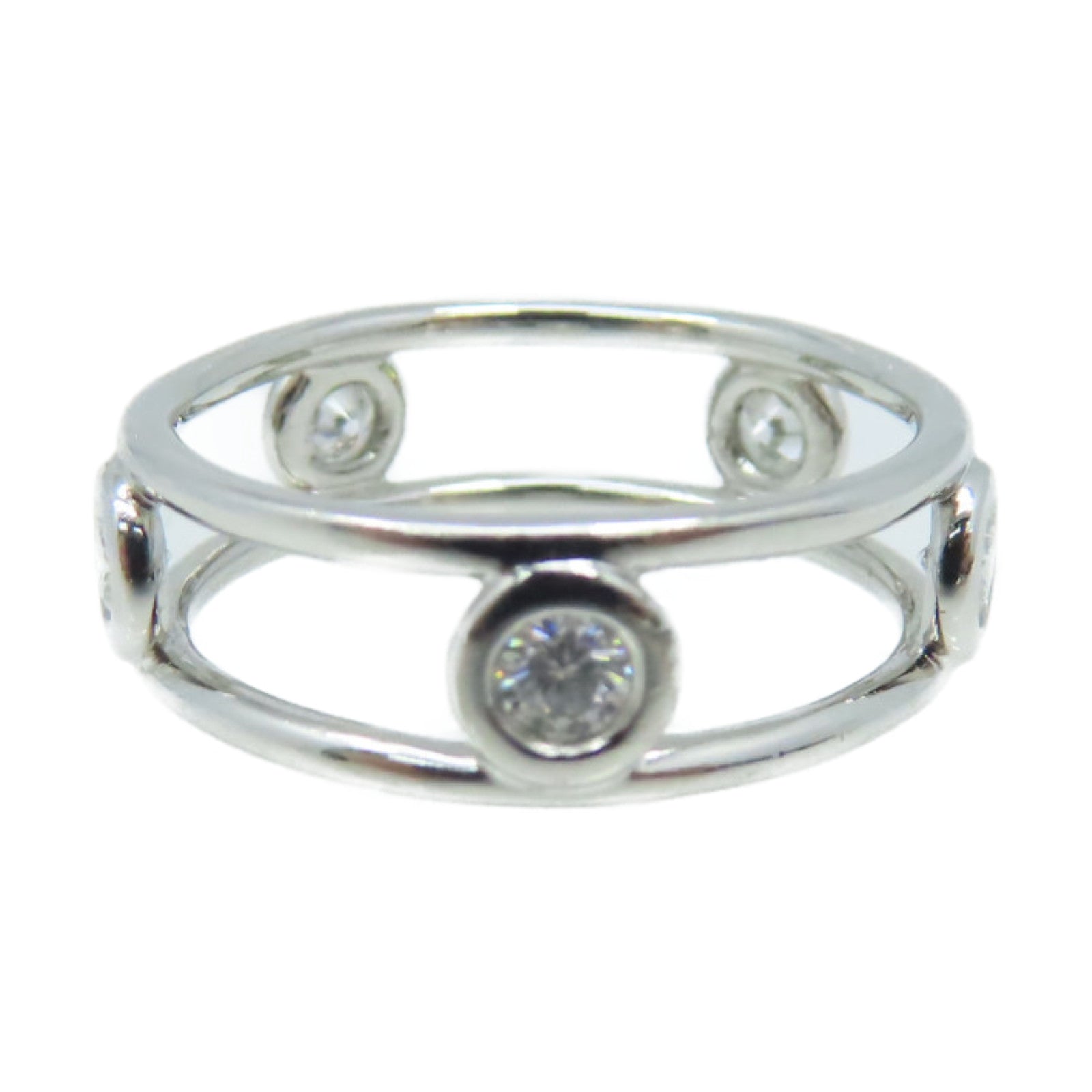 TIFFANY＆CO **【激減優惠】PT950鉑金/鑽石Diamond Ring戒指US#4.75