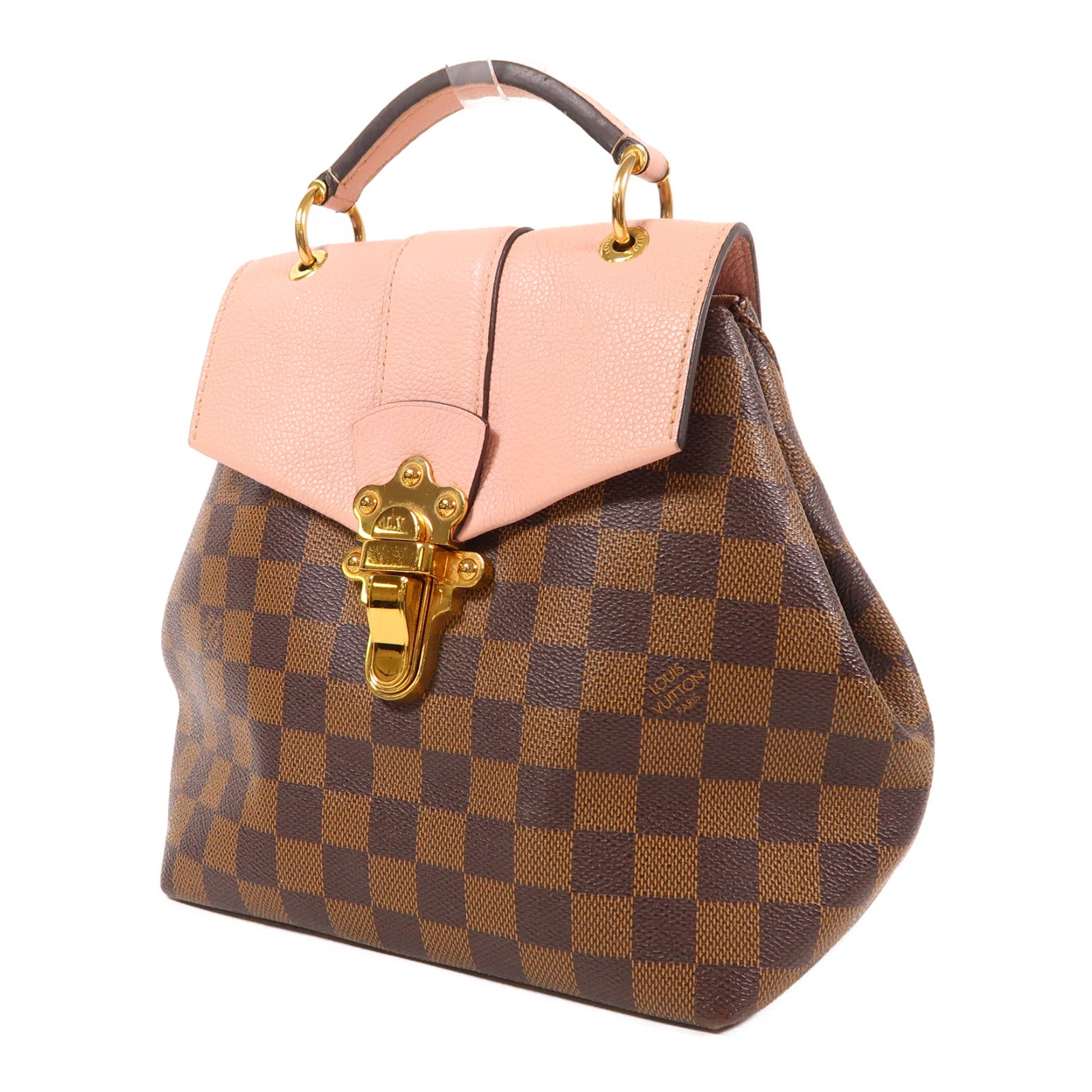 LOUIS VUITTON Damier Ebene Clapton Backpack金扣背包