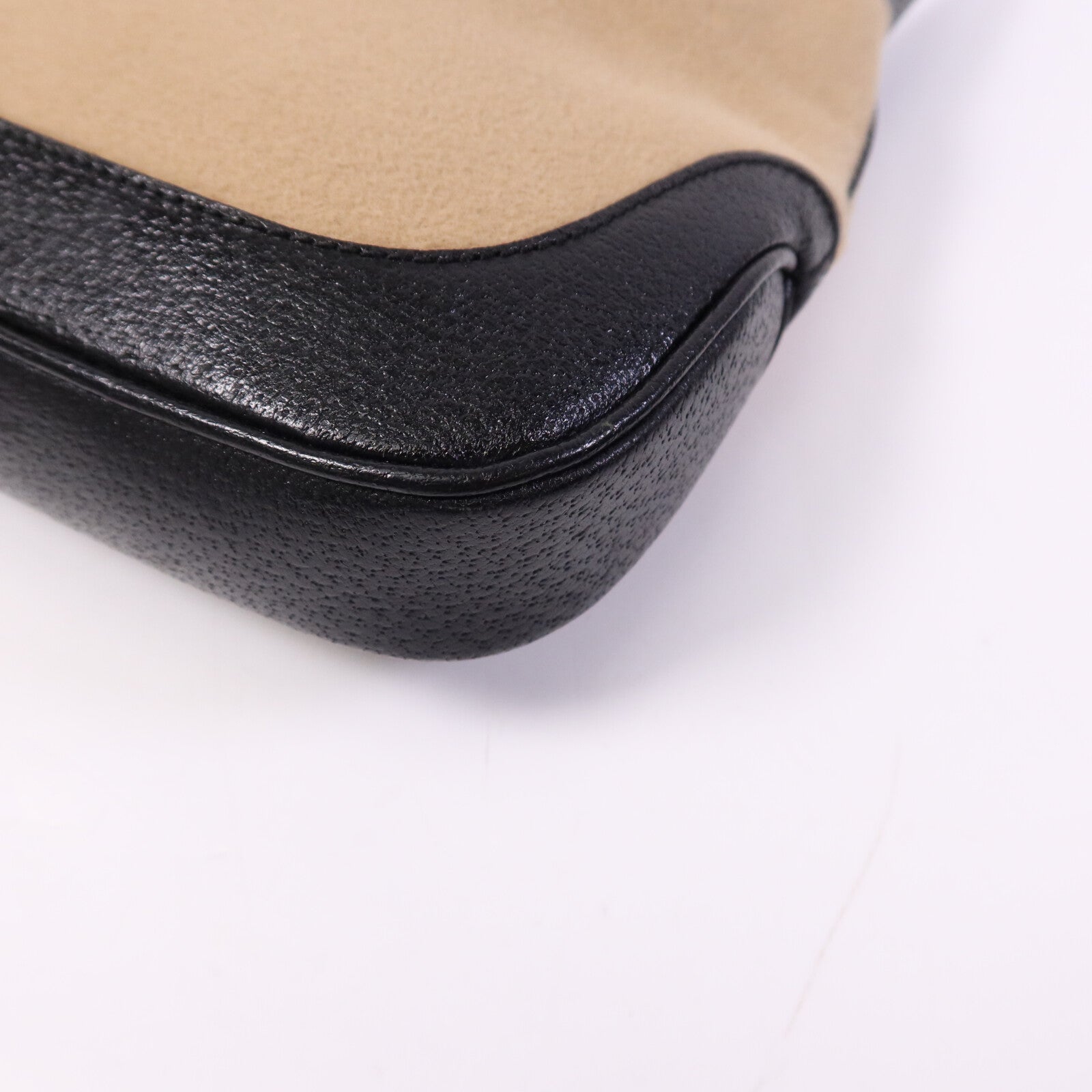 GUCCI 帆布/牛皮皮革Jackie銀扣肩背袋