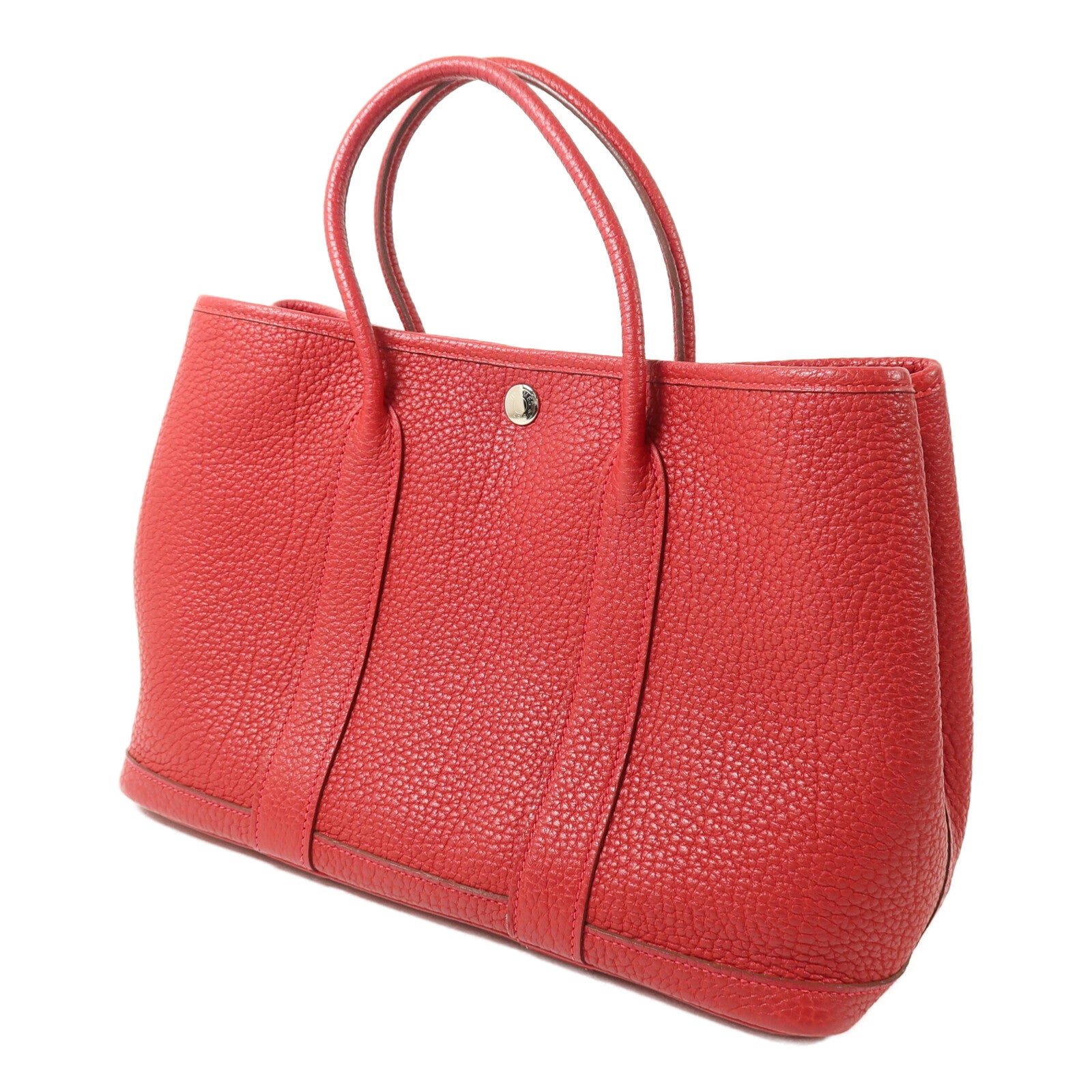HERMES Negonda皮革Garden Party TPM手挽袋Rouge Piment