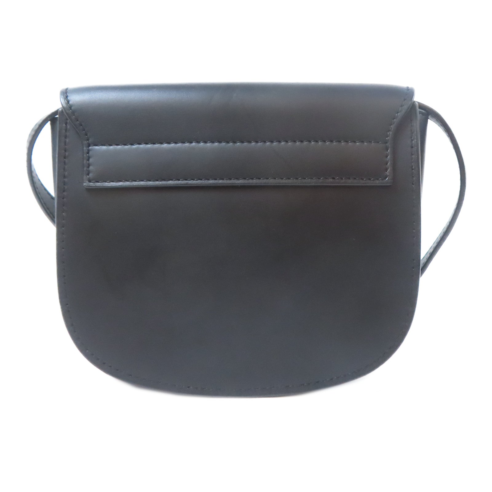 SAINT LAURENT 【激減優惠】牛皮皮革Crossbody Bag金扣肩背袋黑色