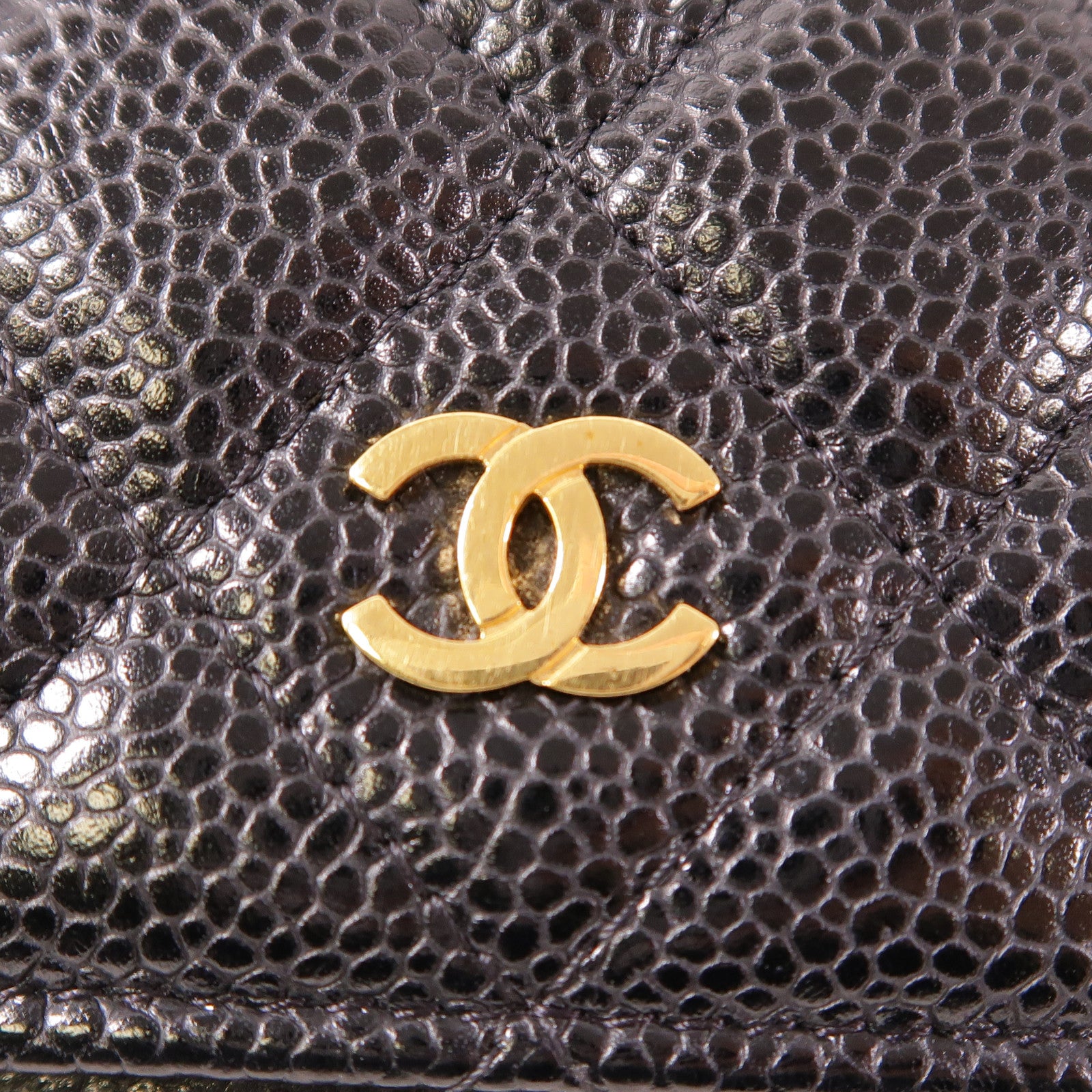 CHANEL 牛皮皮革WOC Wallet On Chain金扣鏈帶肩背袋