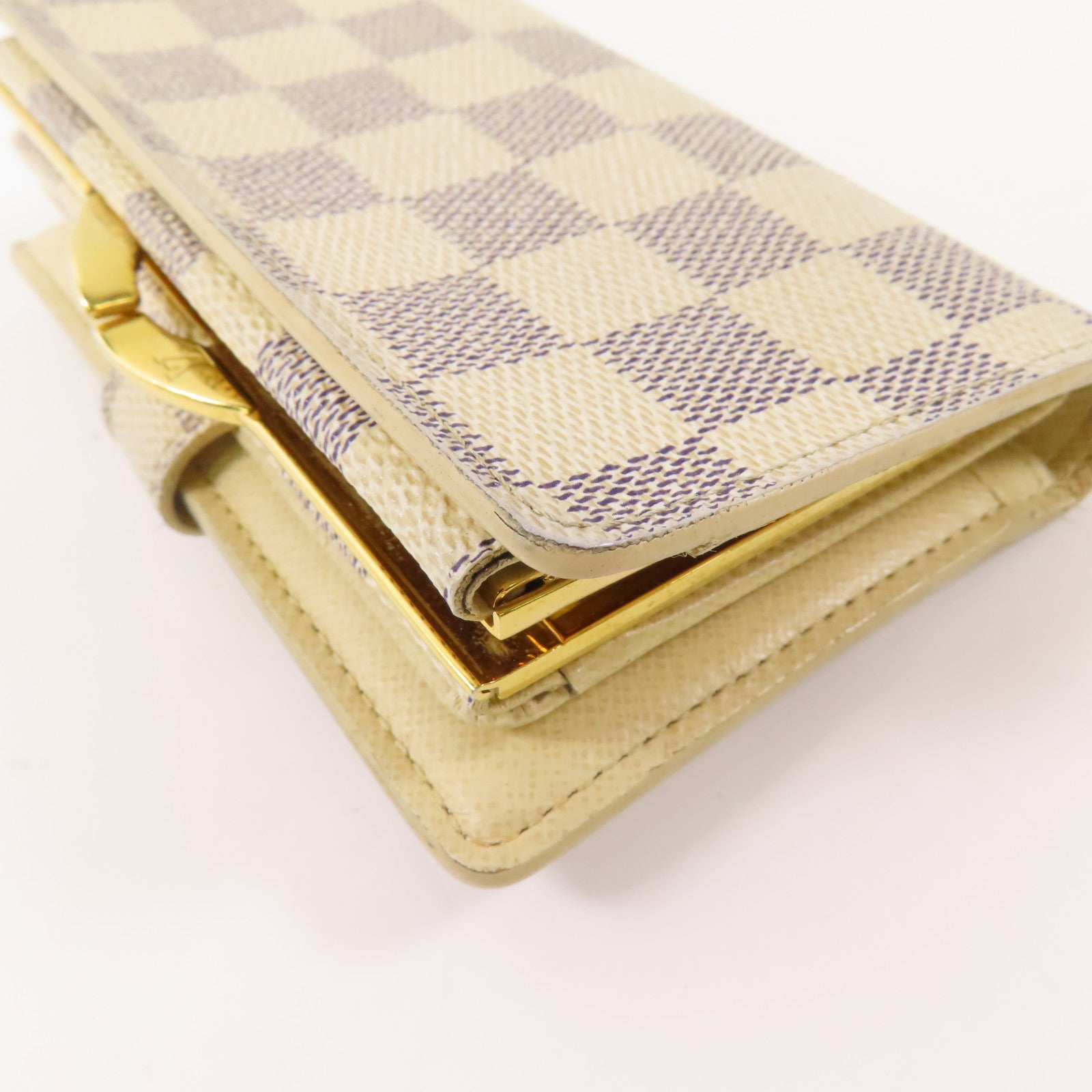 LOUIS VUITTON 【激減優惠】Damier Azur Portefeuille Viennois Wallet金扣錢包