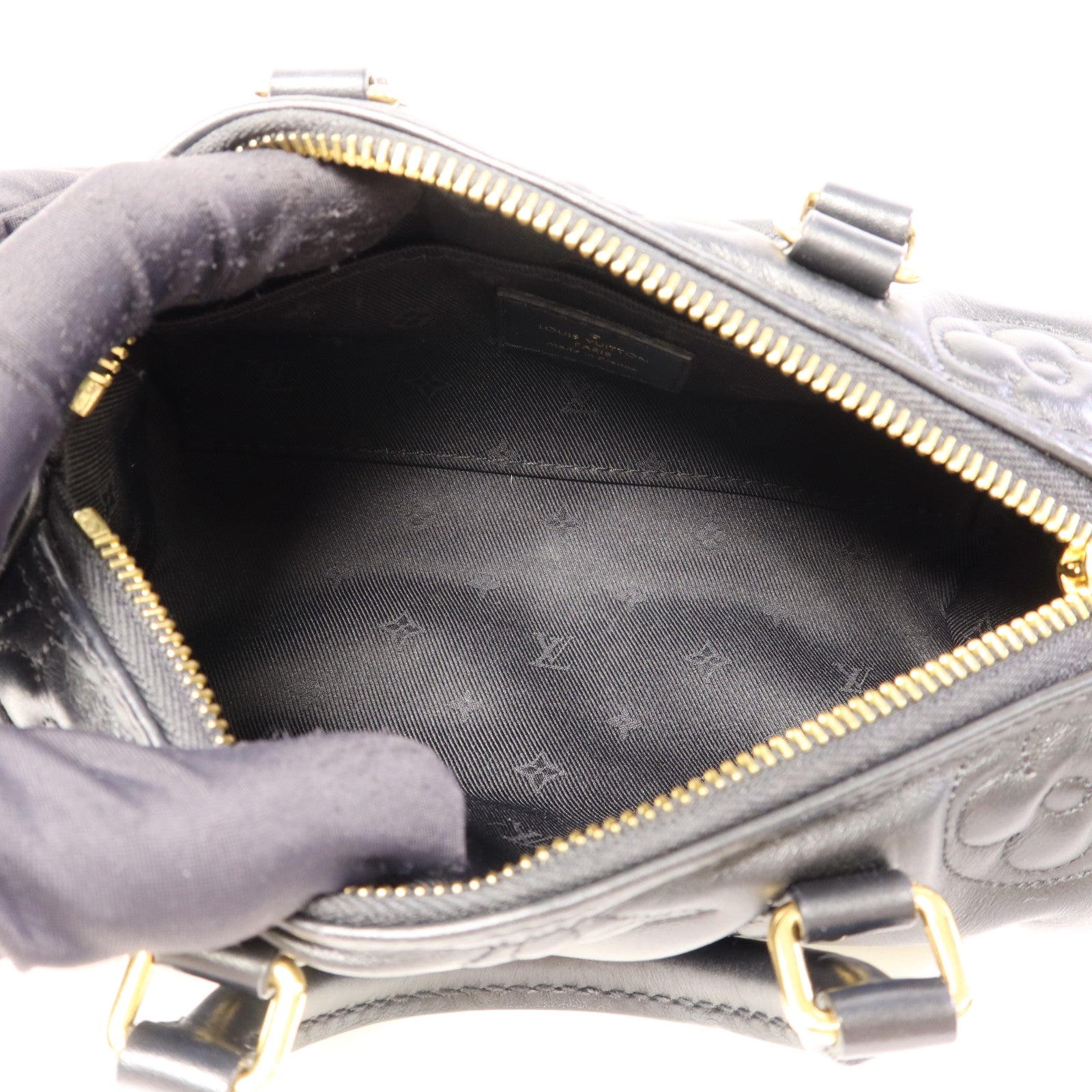 LOUIS VUITTON 牛皮皮革Papillon BB金扣手挽肩背兩用袋