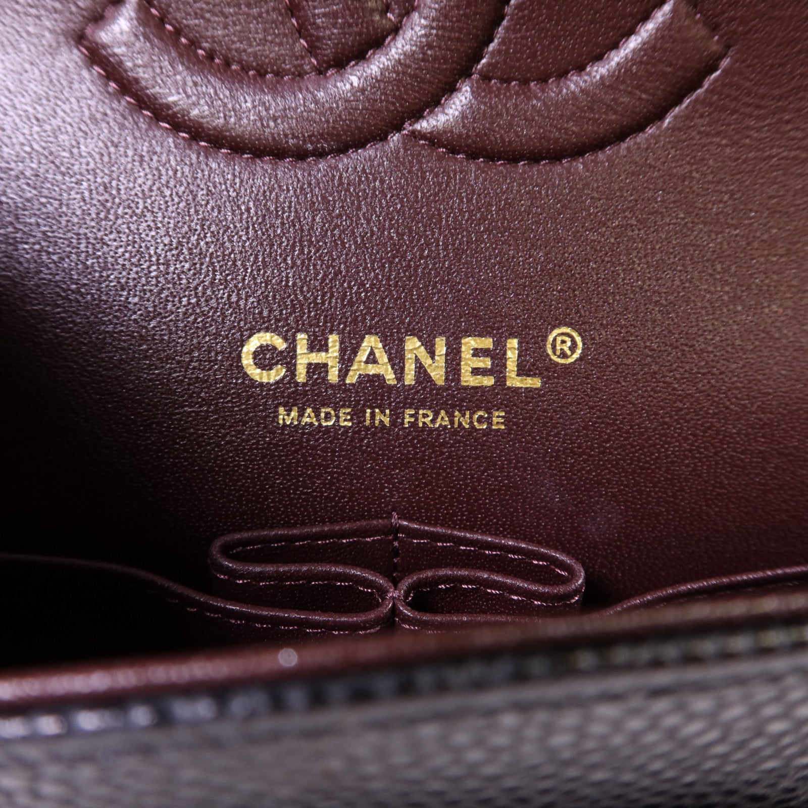 CHANEL 牛皮皮革Classic 25金扣鏈帶肩背袋