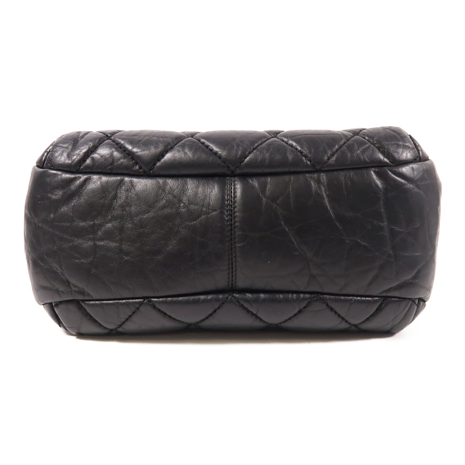 CHANEL Tweed/牛皮皮革Chain Shoulder鏈帶肩背袋