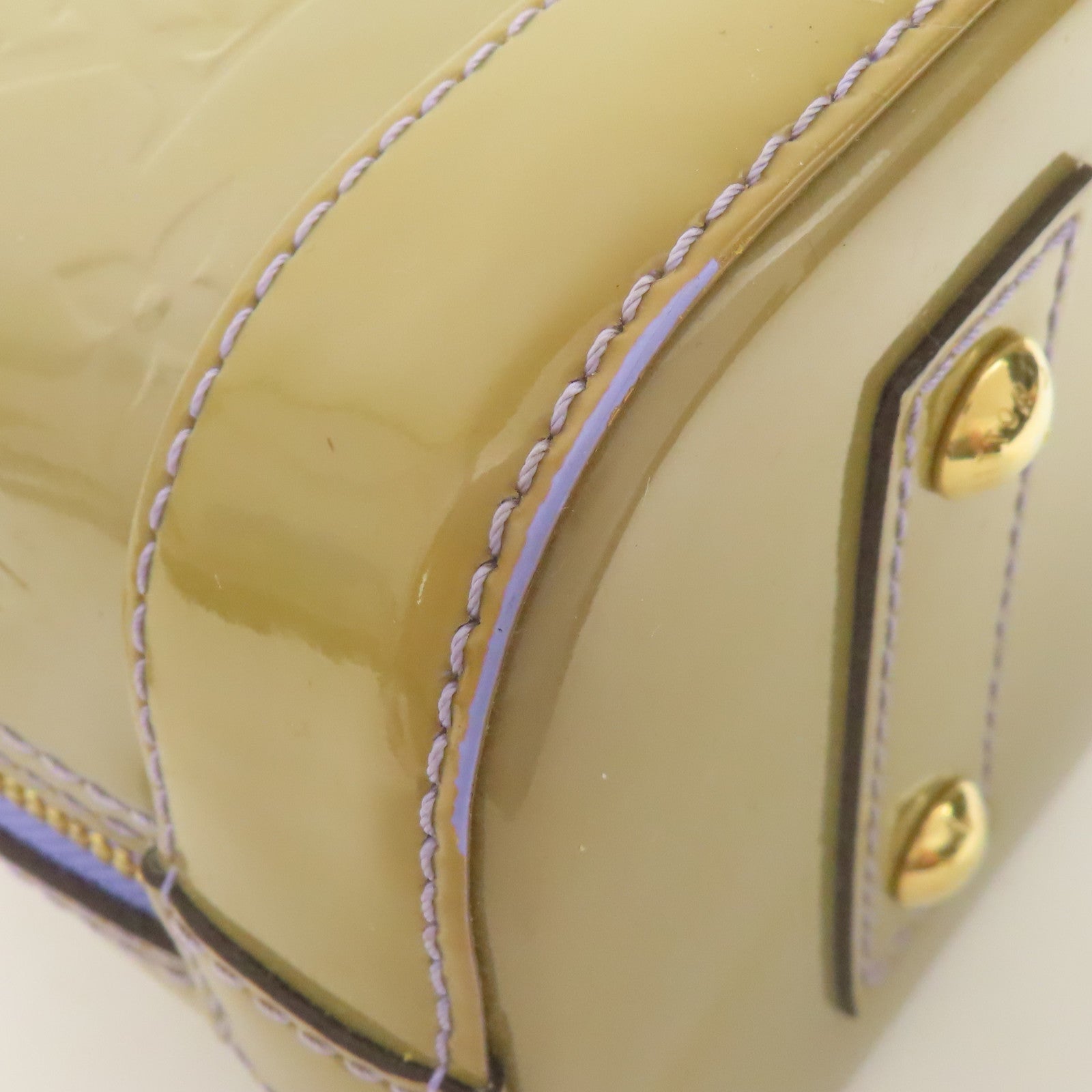 LOUIS VUITTON Vernis Alma BB金扣手挽肩背兩用袋