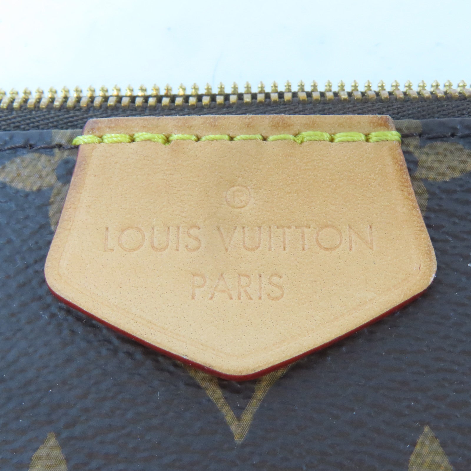 LOUIS VUITTON Monogram Multi Pochette Accessoires金扣手挽肩背兩用袋啡色