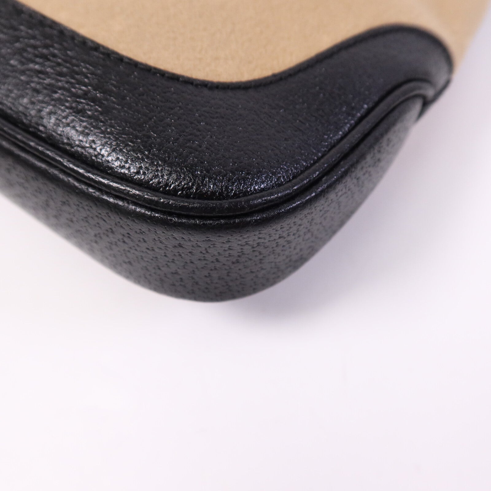 GUCCI 帆布/牛皮皮革Jackie銀扣肩背袋