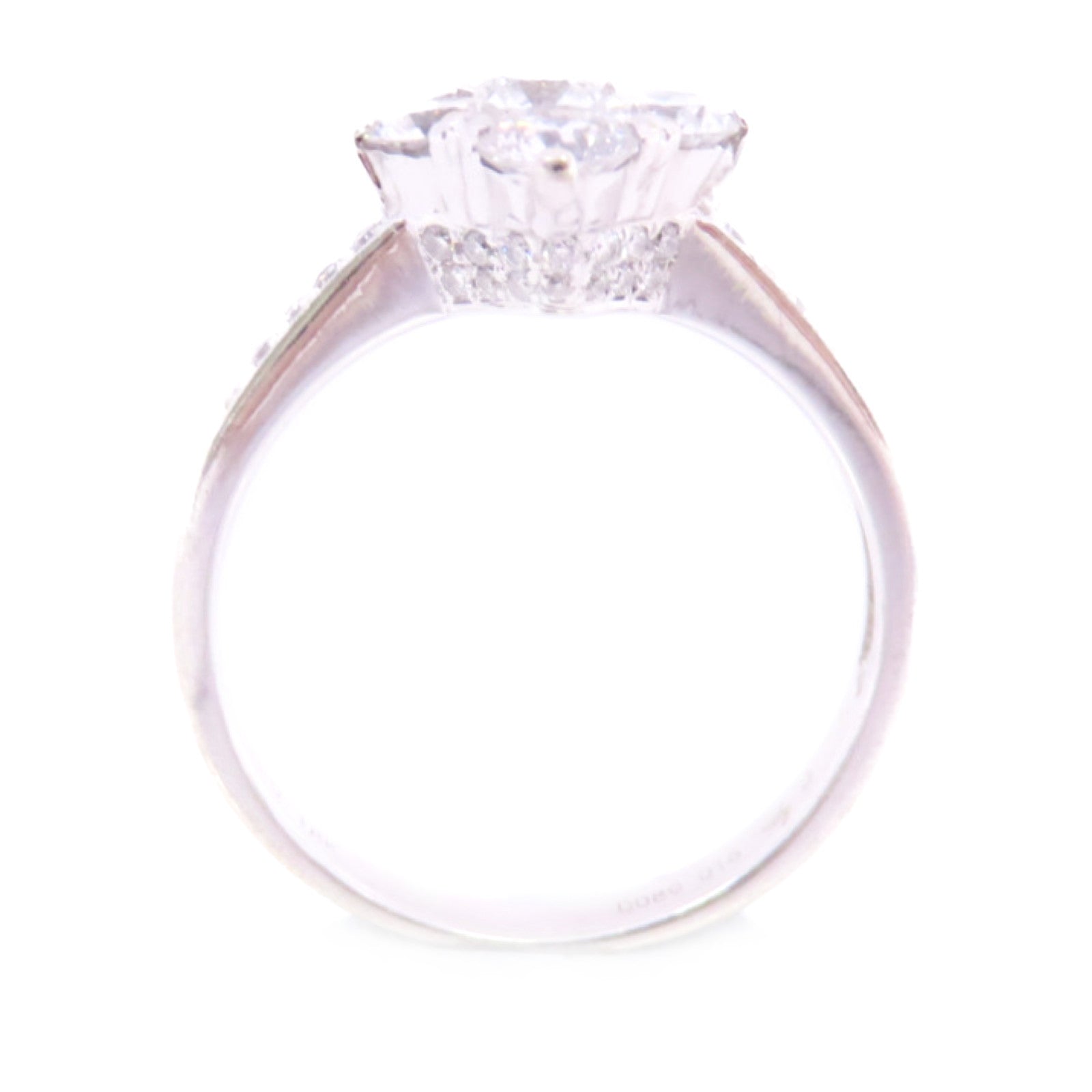 JEWELRY Diamond Ring US#5.75 18K White Gold