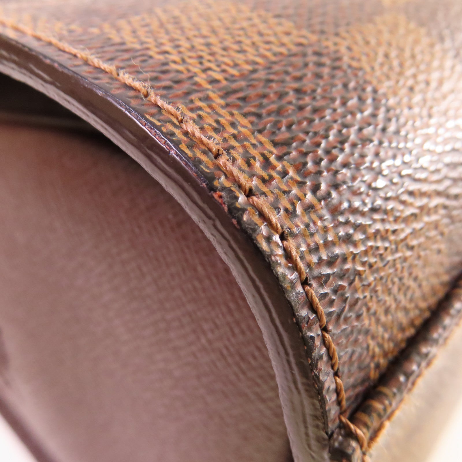 LOUIS VUITTON Damier Triana Handbag金扣手挽袋啡色