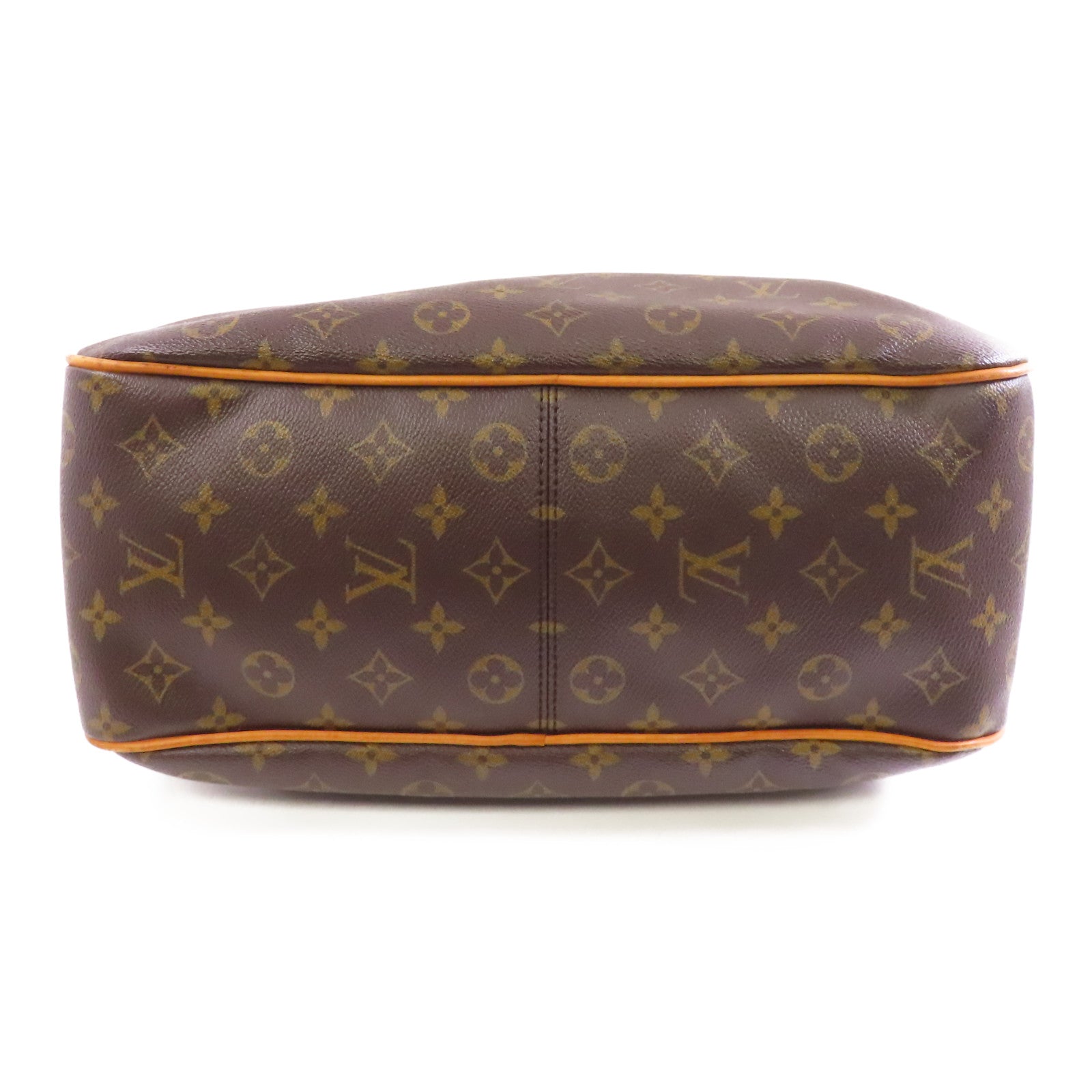 LOUIS VUITTON Monogram Delightful PM金扣肩背袋棕色
