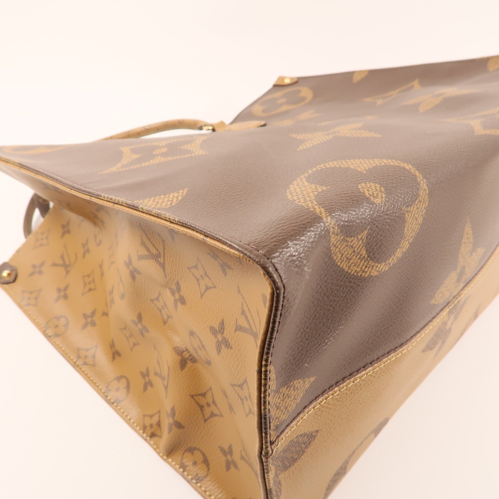 LOUIS VUITTON Monogram Giant OnTheGo GM金扣手挽肩背兩用袋