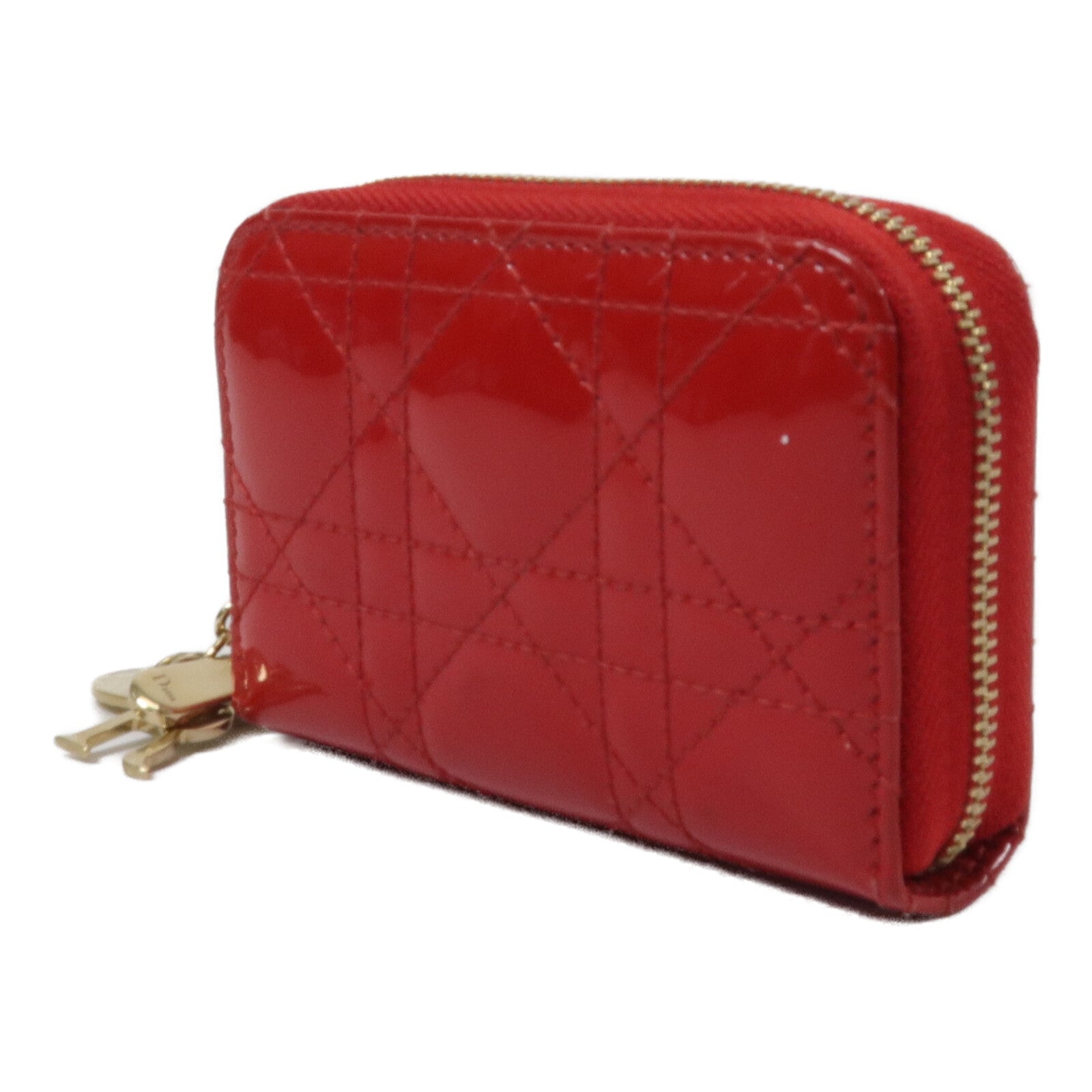 Dior 漆皮皮革Lady Dior Voyageur Card Holder卡片套