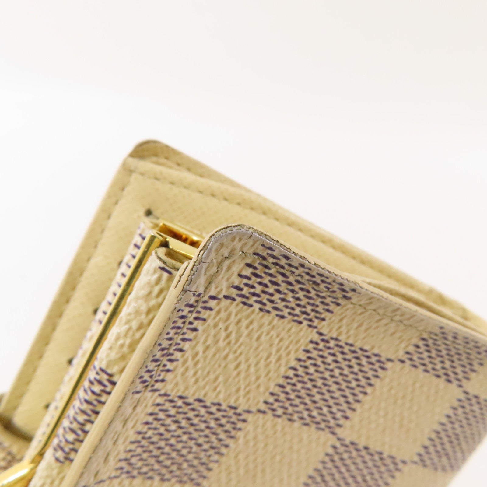 LOUIS VUITTON 【激減優惠】Damier Azur Portefeuille Viennois Wallet金扣錢包