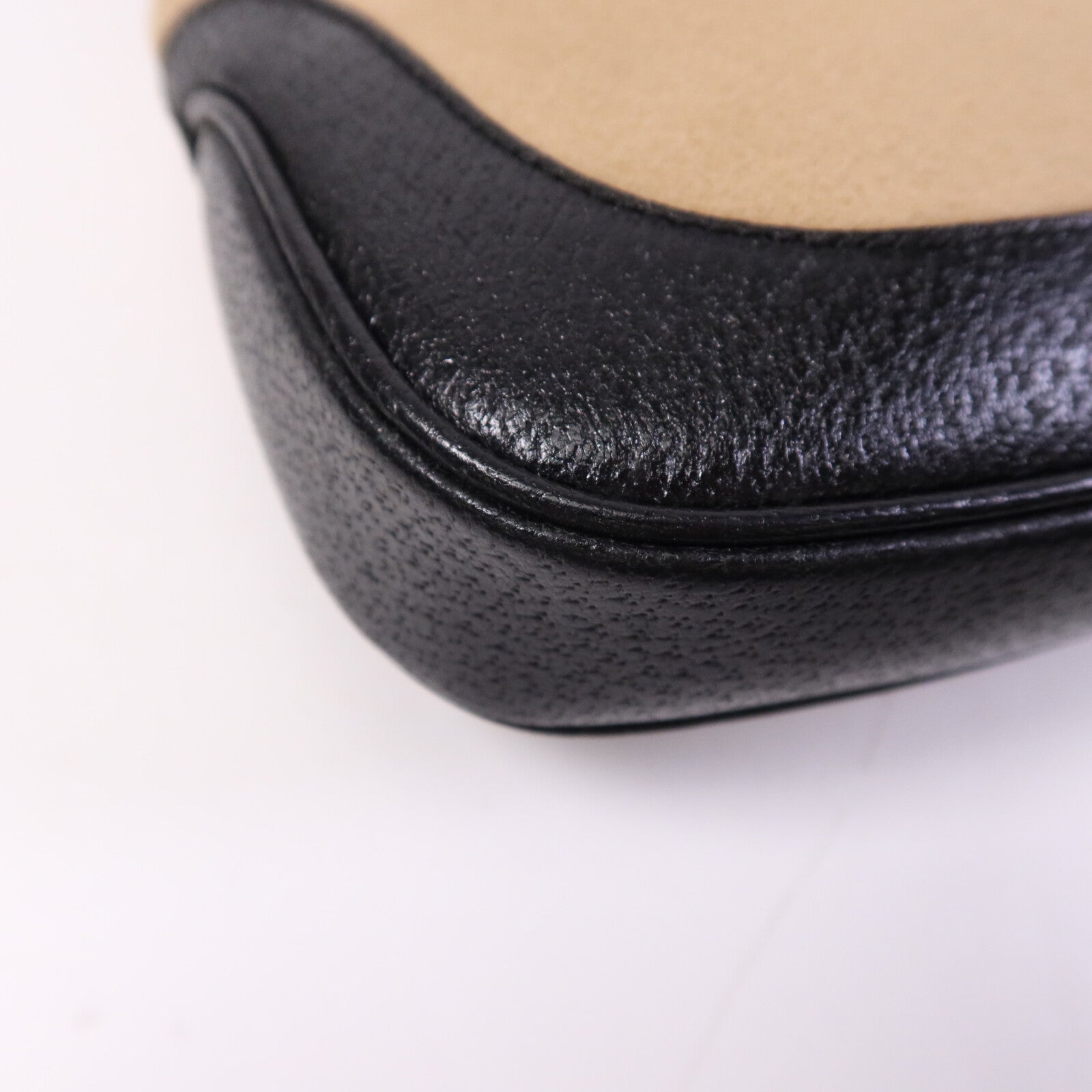 GUCCI 帆布/牛皮皮革Jackie銀扣肩背袋