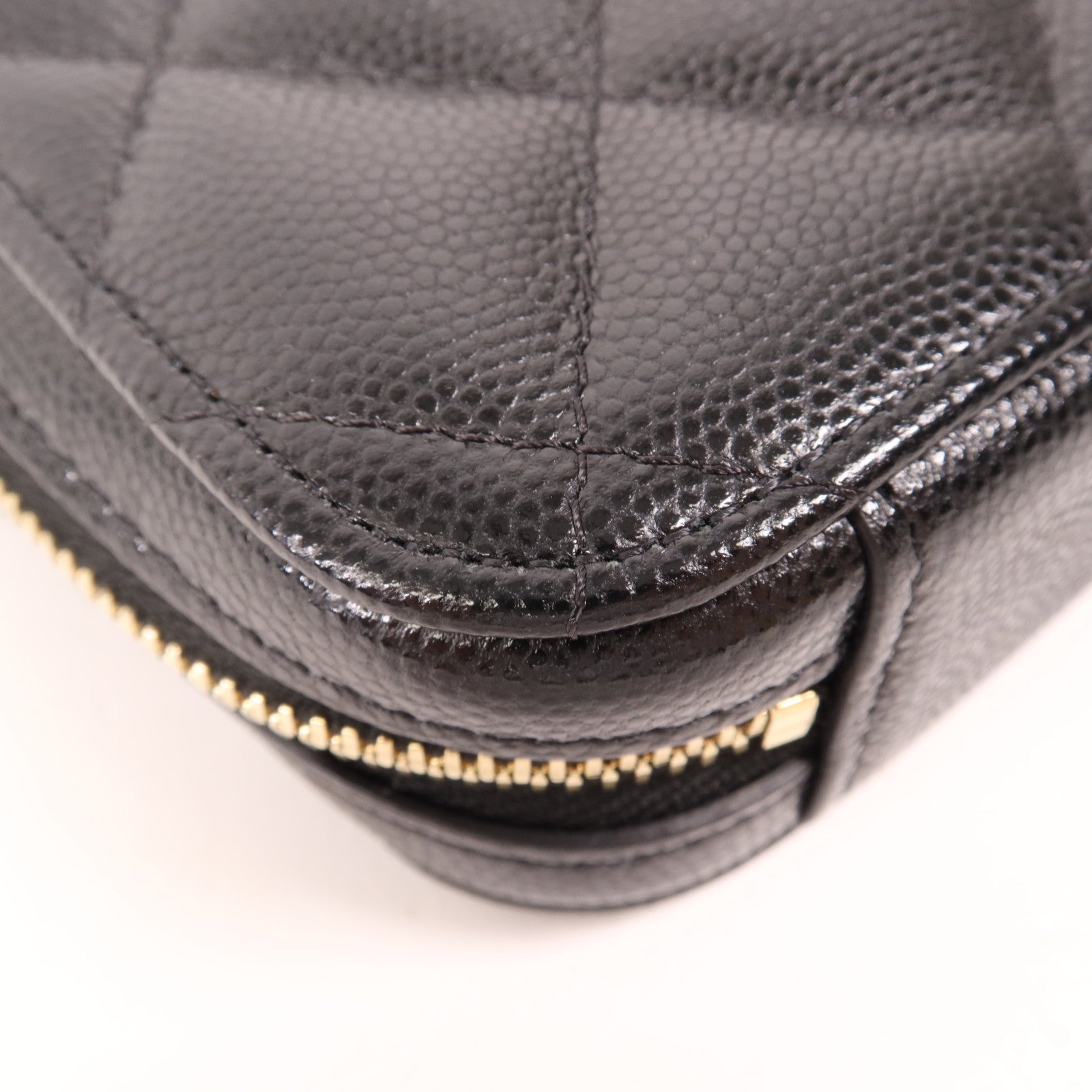 CHANEL 牛皮皮革Chain Shoulder金扣鏈帶肩背袋