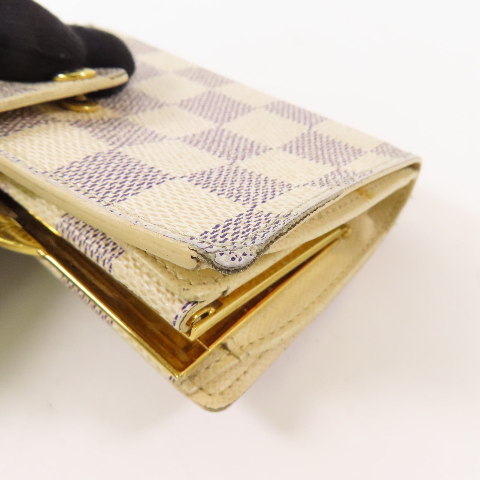 LOUIS VUITTON 【激減優惠】Damier Azur Portefeuille Viennois Wallet金扣錢包