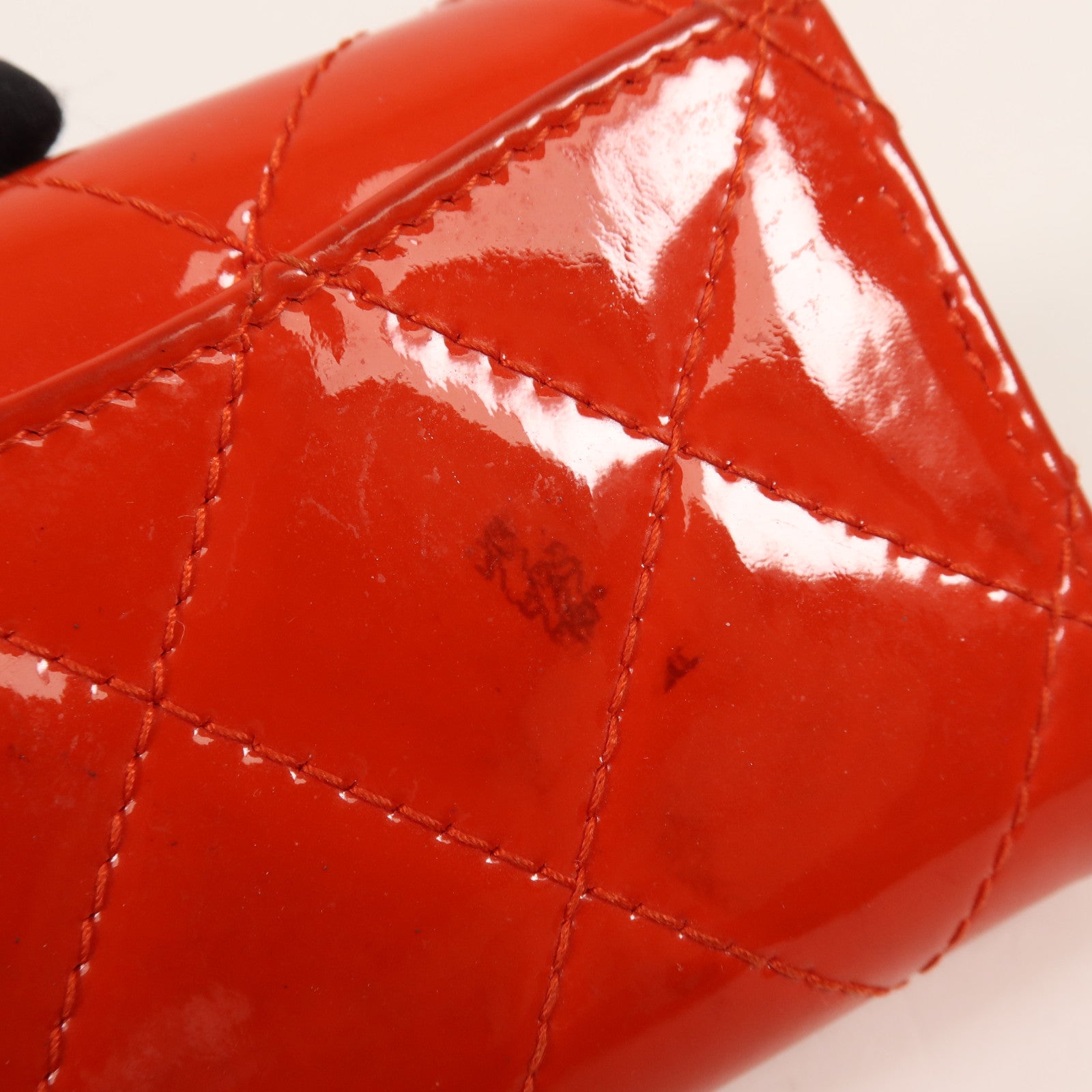 CHANEL 漆皮皮革Key Holder銀扣鑰匙包