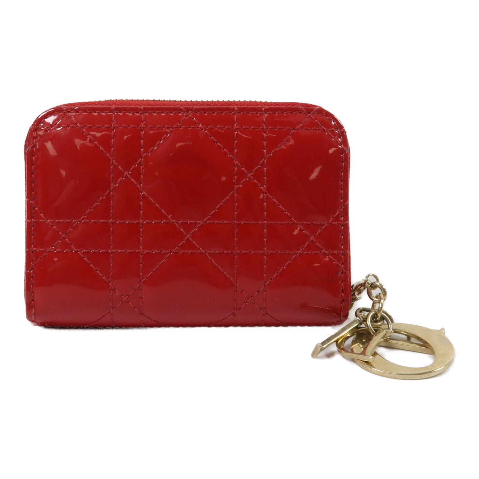 Dior 漆皮皮革Lady Dior Voyageur Card Holder卡片套