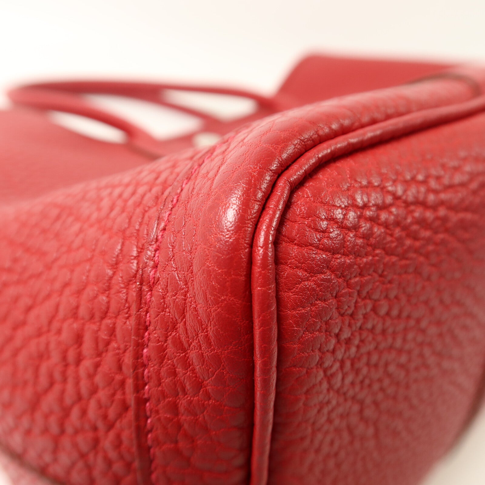 HERMES Negonda皮革Garden Party TPM手挽袋Rouge Piment
