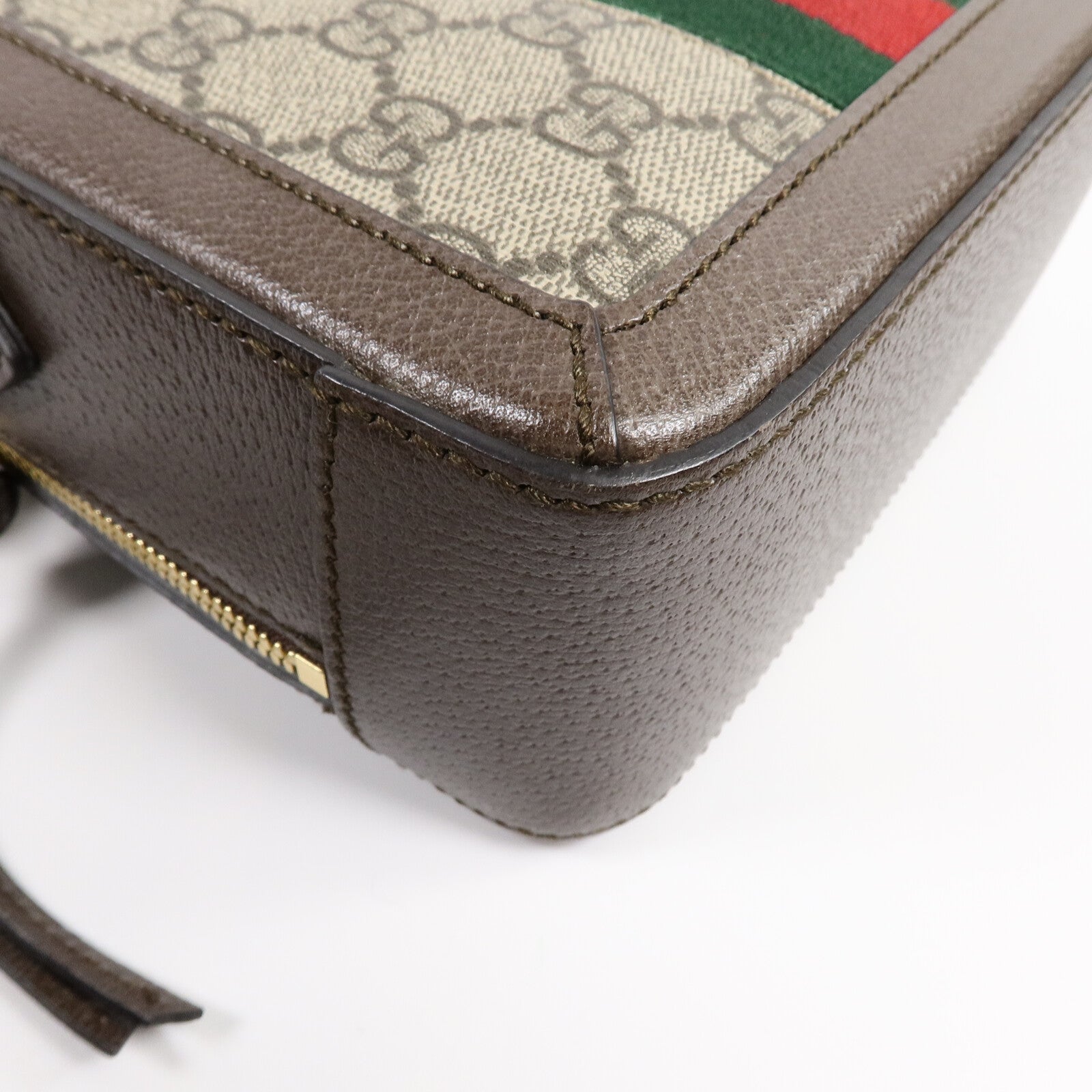 GUCCI 塗層帆布Ophidia GG Mini手挽肩背兩用袋