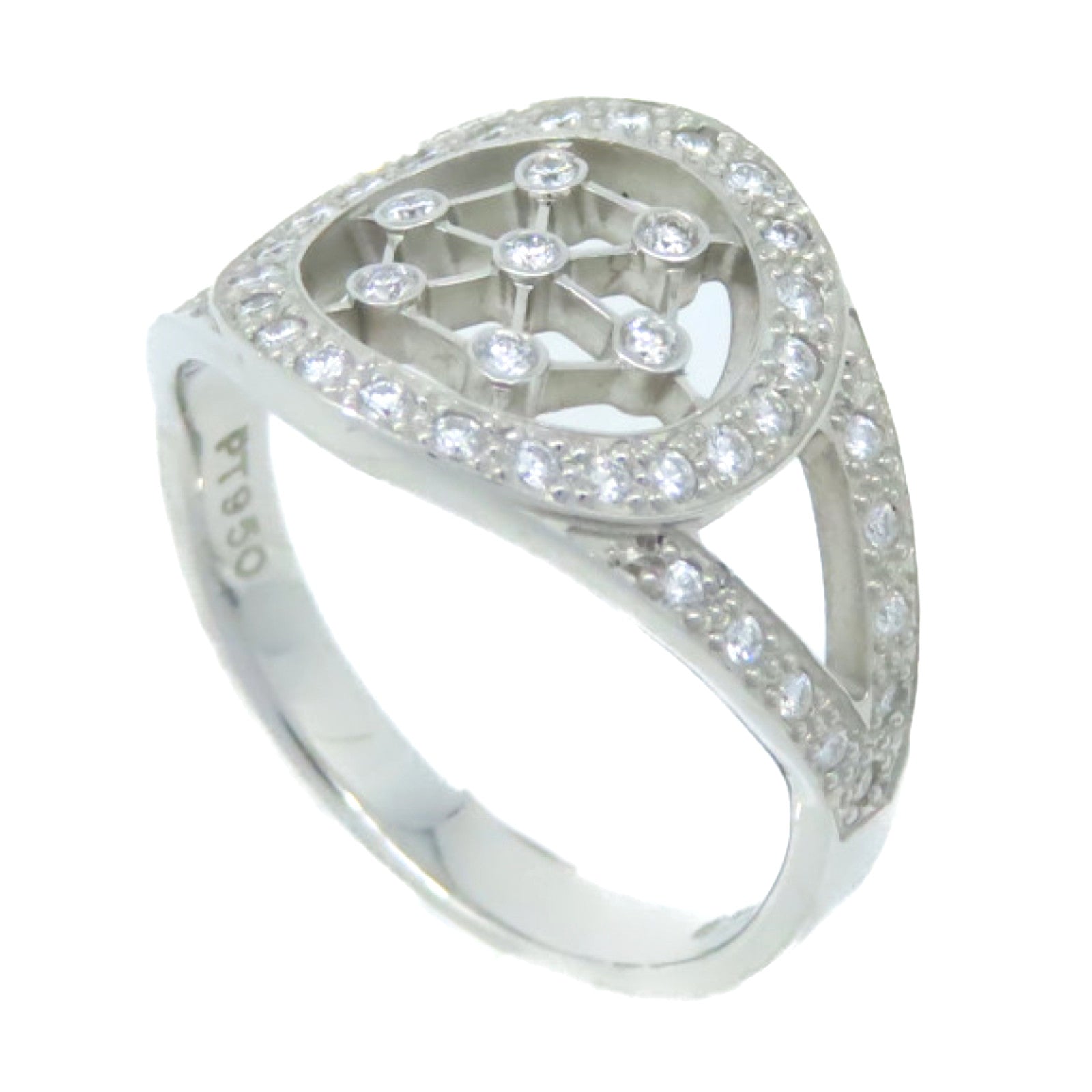 TIFFANY＆CO **【激減優惠】PT950鉑金/鑽石Diamond Ring戒指US#5
