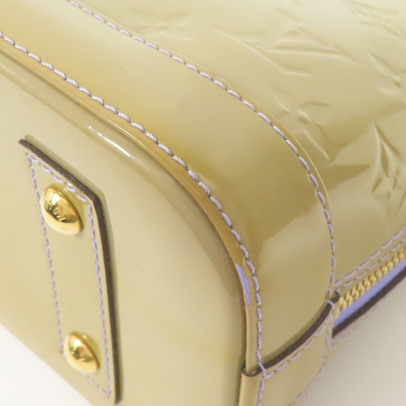LOUIS VUITTON Vernis Alma BB金扣手挽肩背兩用袋
