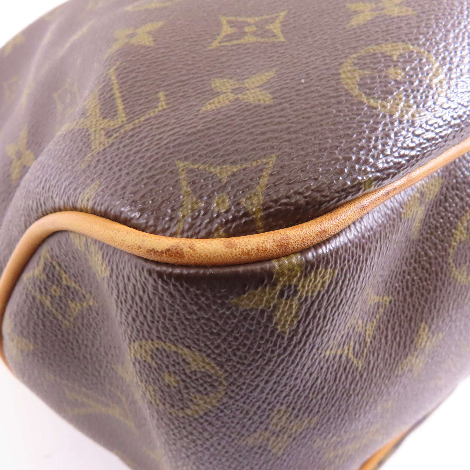 LOUIS VUITTON Monogram Delightful PM金扣肩背袋棕色