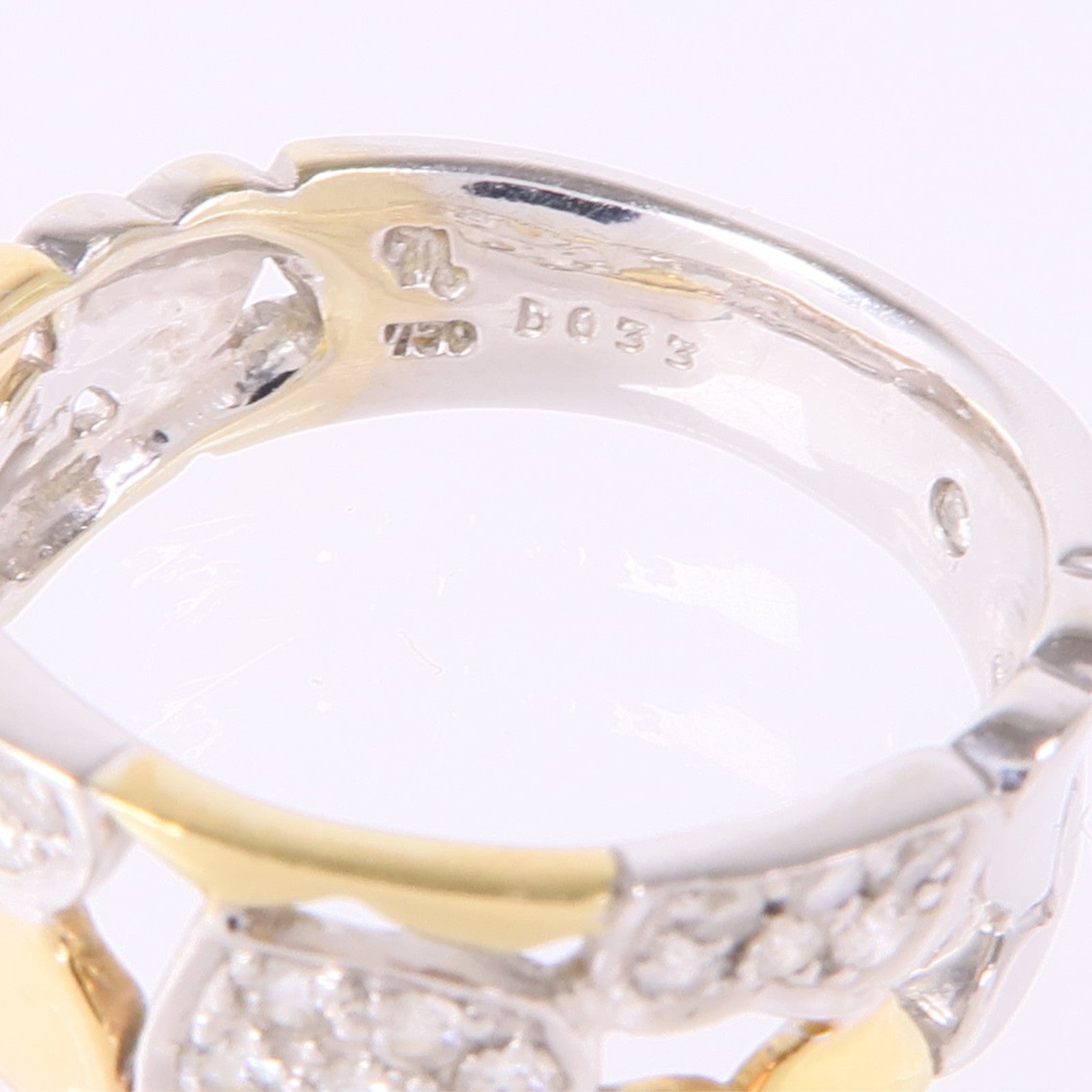 JEWELRY 18K黃金/白金Diamond Ring鑽石戒指US#6.75