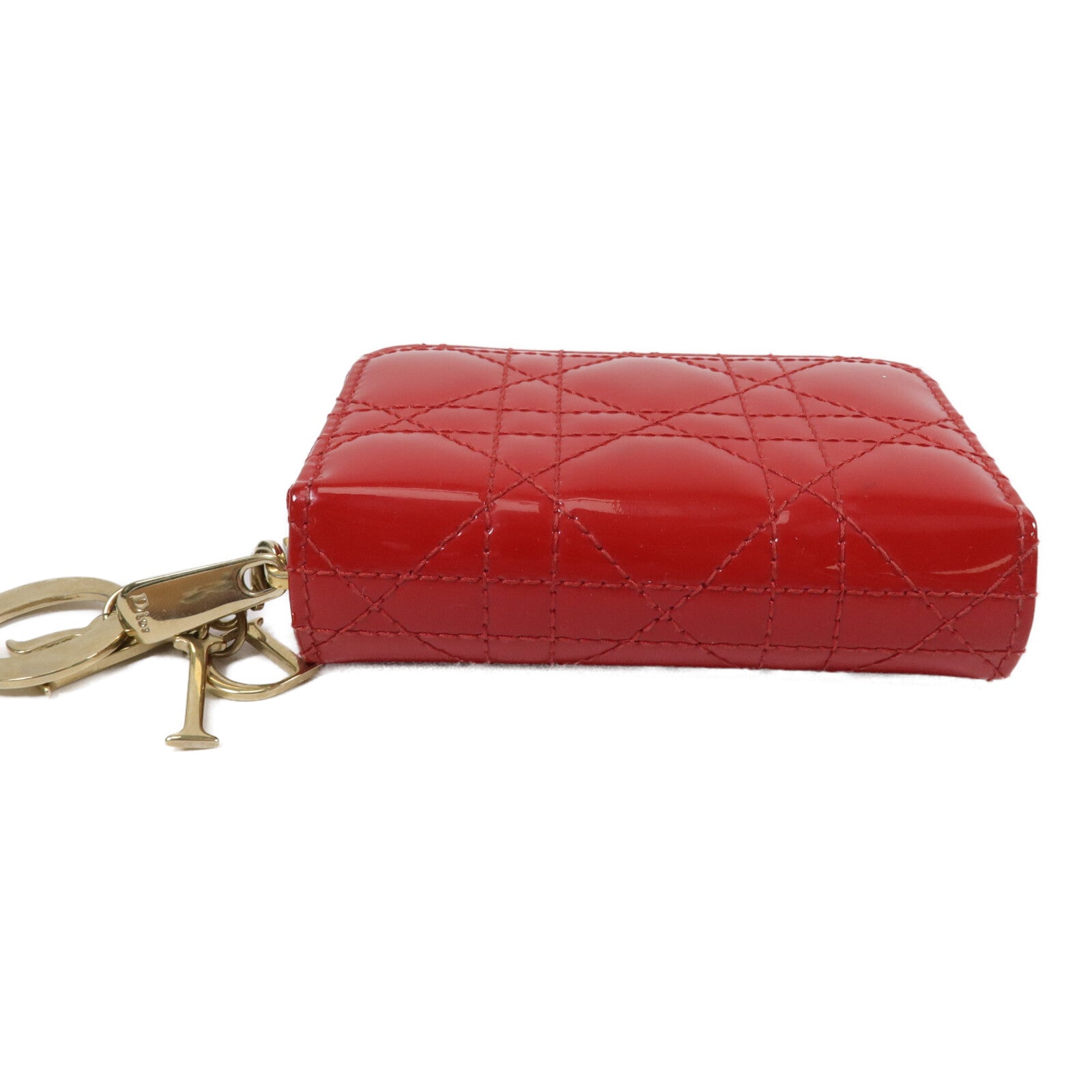 Dior 漆皮皮革Lady Dior Voyageur Card Holder卡片套