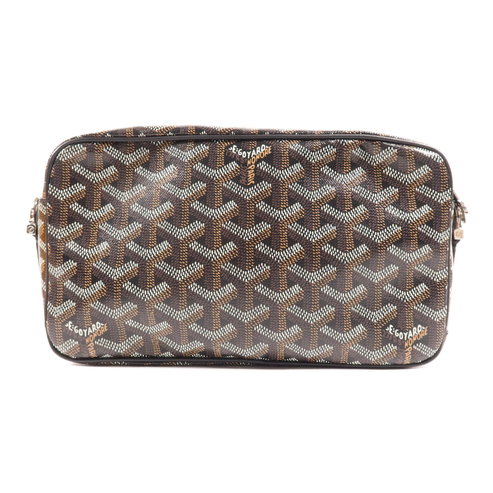 GOYARD 塗層帆布Sac Cap Vert銀扣肩背袋