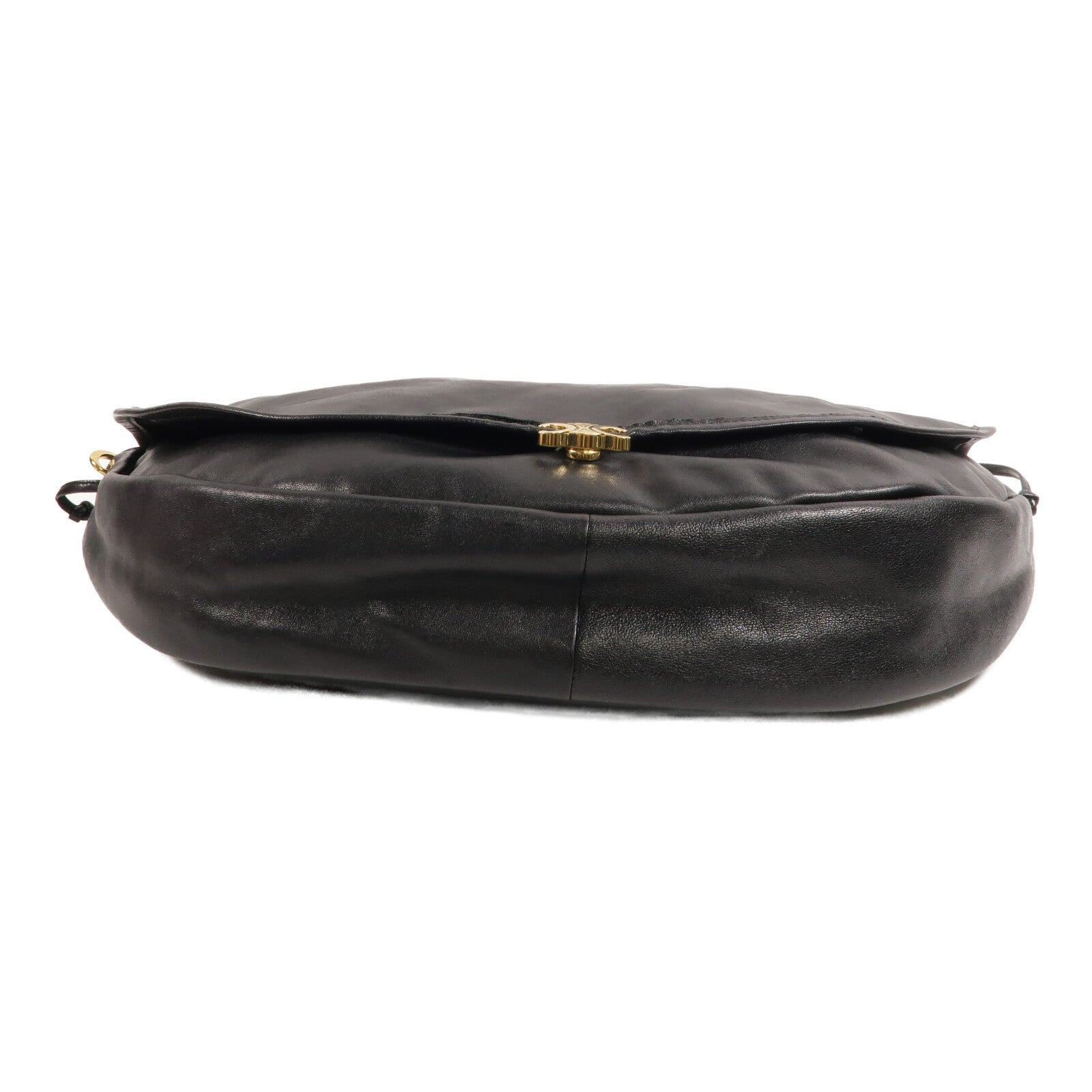 CELINE 牛皮皮革Soft Triomphe Half Moon肩背袋