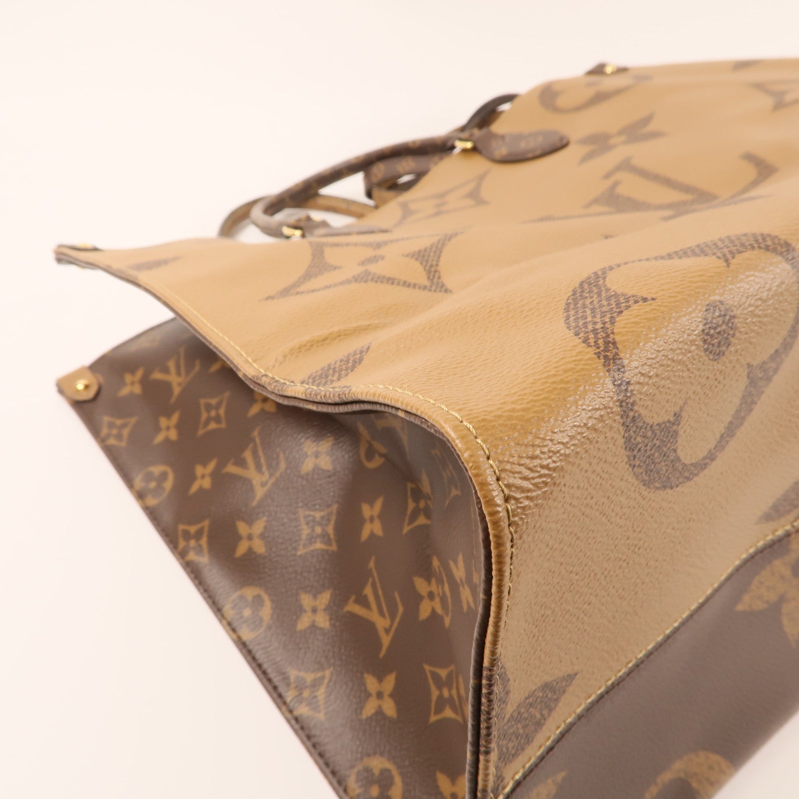 LOUIS VUITTON Monogram Giant OnTheGo GM金扣手挽肩背兩用袋